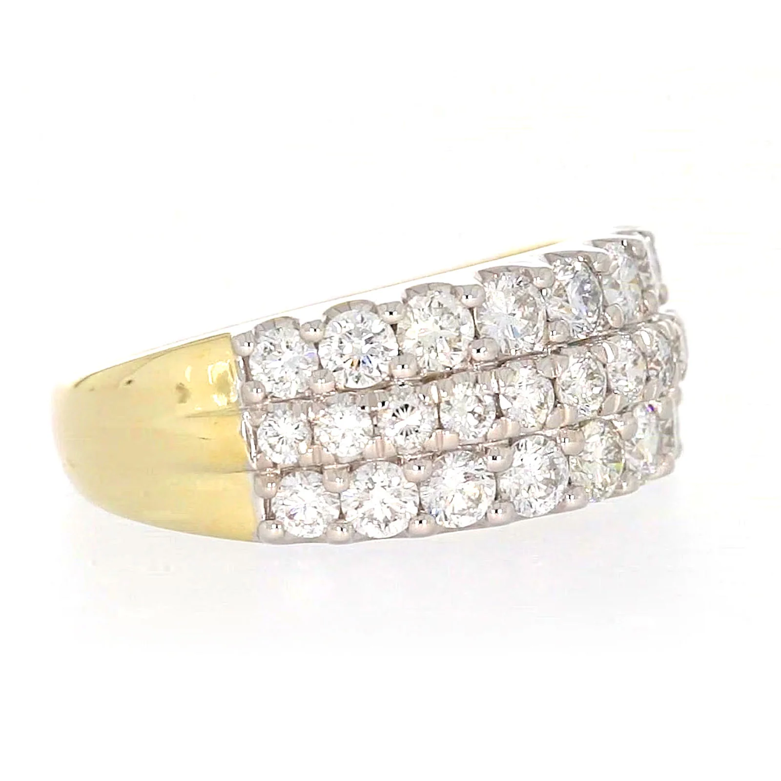 Celebration 9ct Yellow Gold Round Brilliant Cut 1 1/2 Carat tw of Lab Grown Diamonds Ring - Image 64