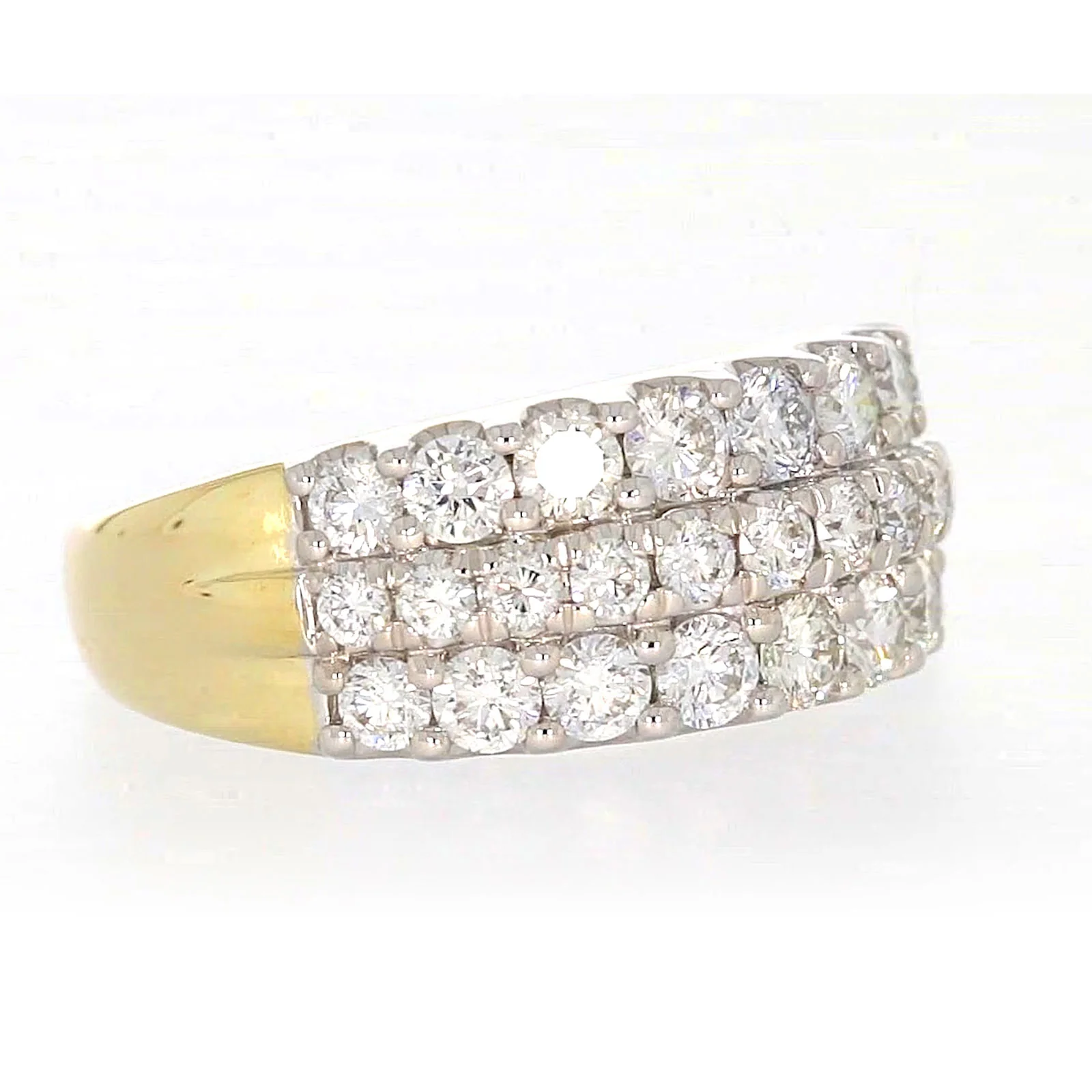 Celebration 9ct Yellow Gold Round Brilliant Cut 1 1/2 Carat tw of Lab Grown Diamonds Ring - Image 65