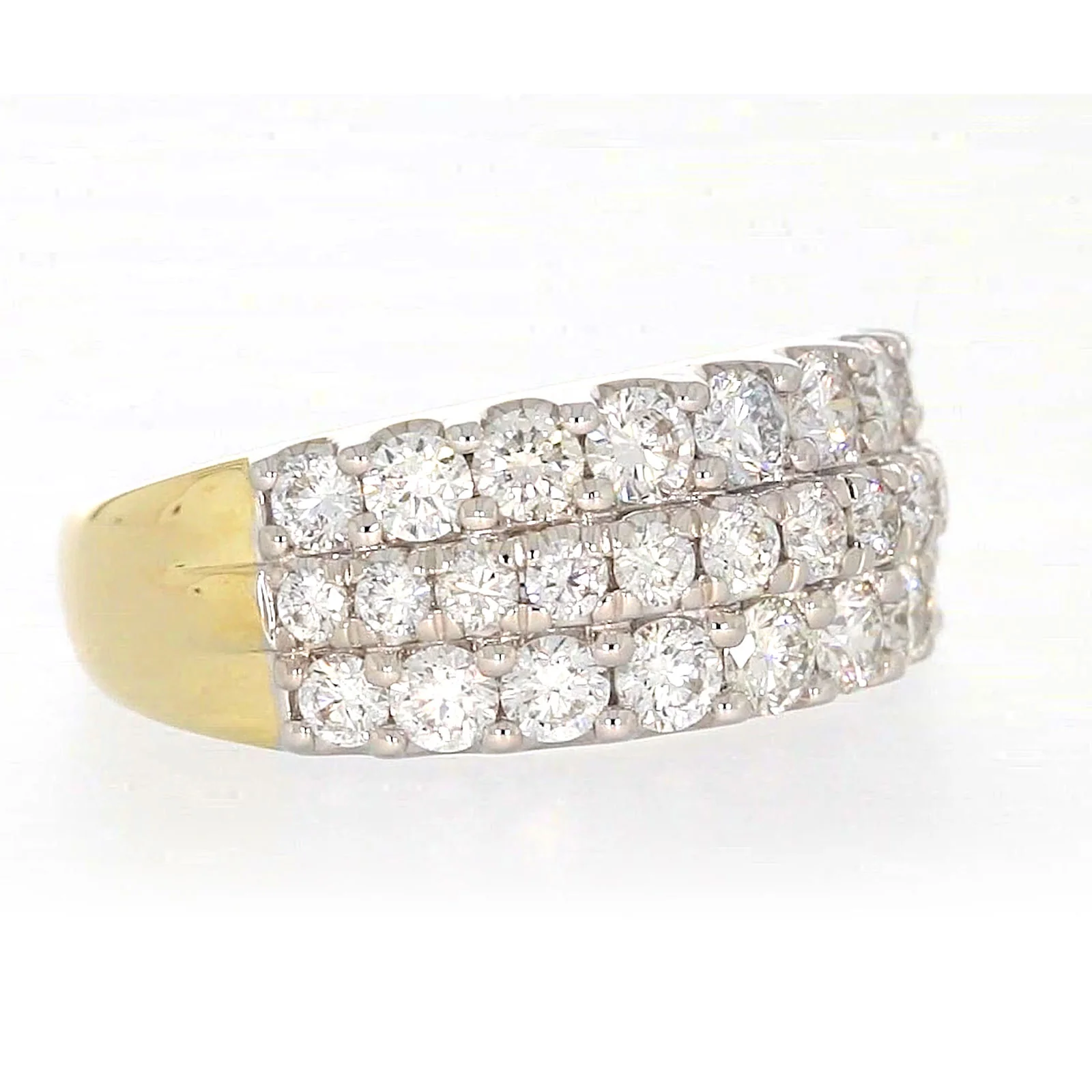 Celebration 9ct Yellow Gold Round Brilliant Cut 1 1/2 Carat tw of Lab Grown Diamonds Ring - Image 66