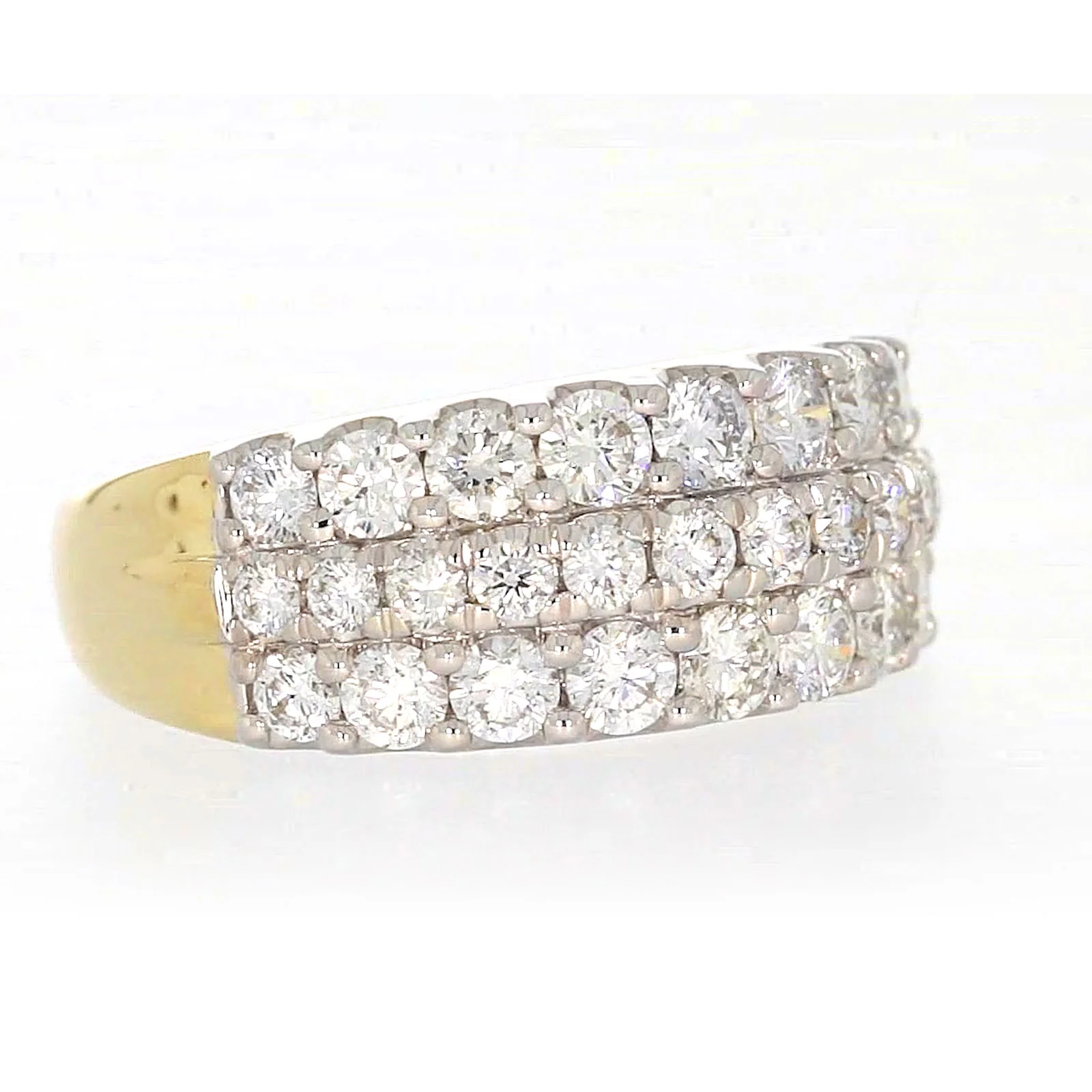 Celebration 9ct Yellow Gold Round Brilliant Cut 1 1/2 Carat tw of Lab Grown Diamonds Ring - Image 67