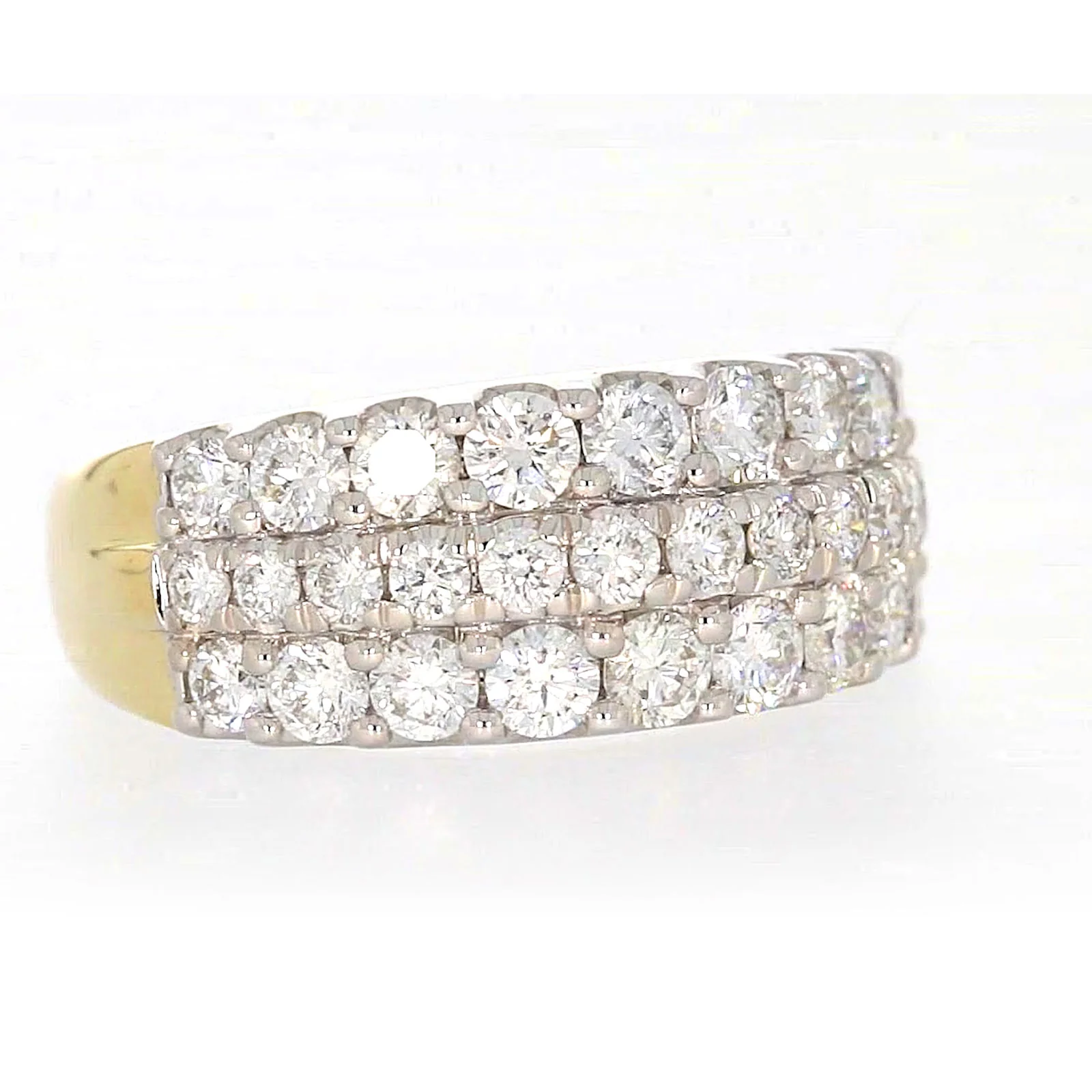 Celebration 9ct Yellow Gold Round Brilliant Cut 1 1/2 Carat tw of Lab Grown Diamonds Ring - Image 69