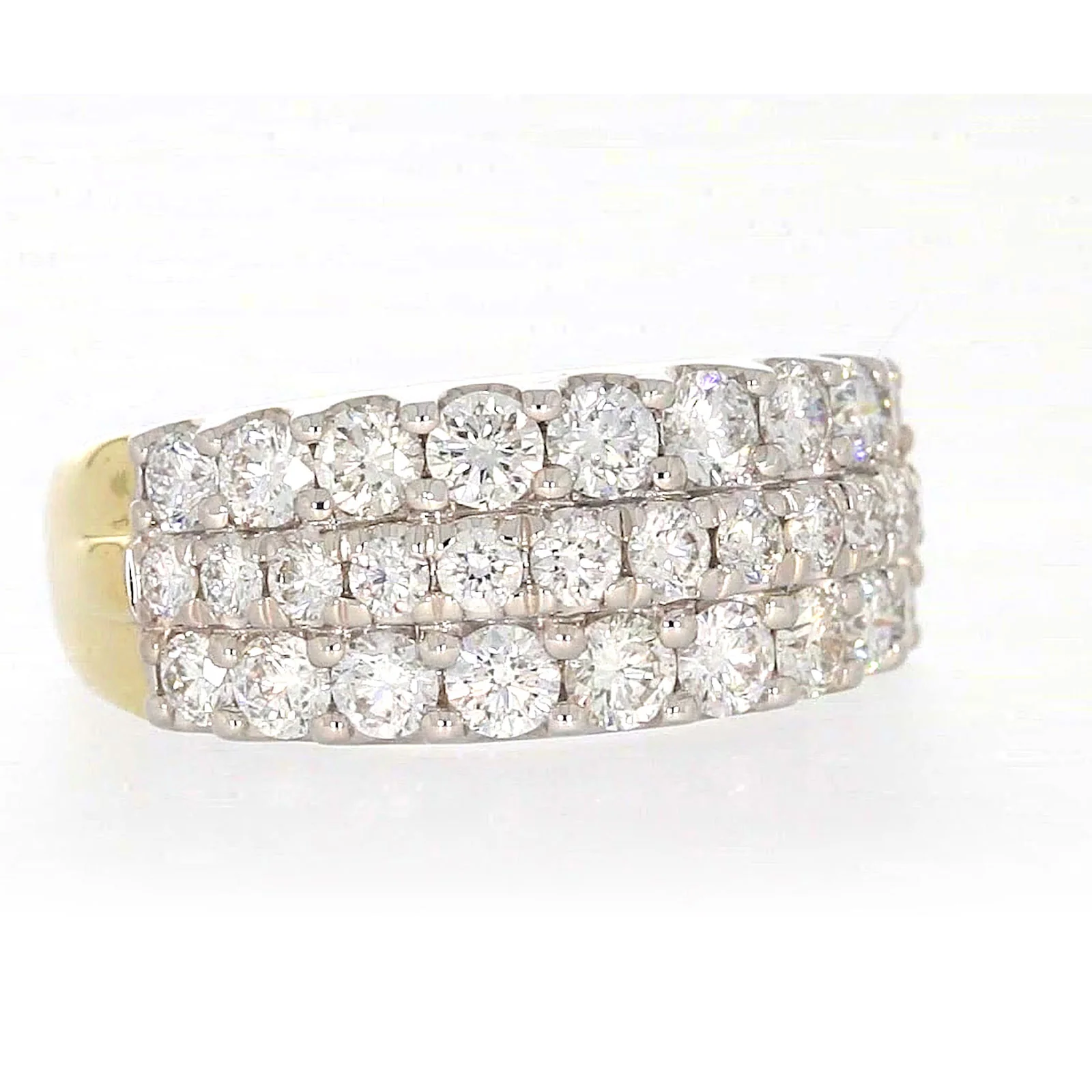 Celebration 9ct Yellow Gold Round Brilliant Cut 1 1/2 Carat tw of Lab Grown Diamonds Ring - Image 70