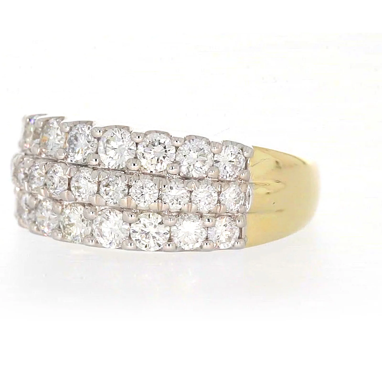 Celebration 9ct Yellow Gold Round Brilliant Cut 1 1/2 Carat tw of Lab Grown Diamonds Ring - Image 9