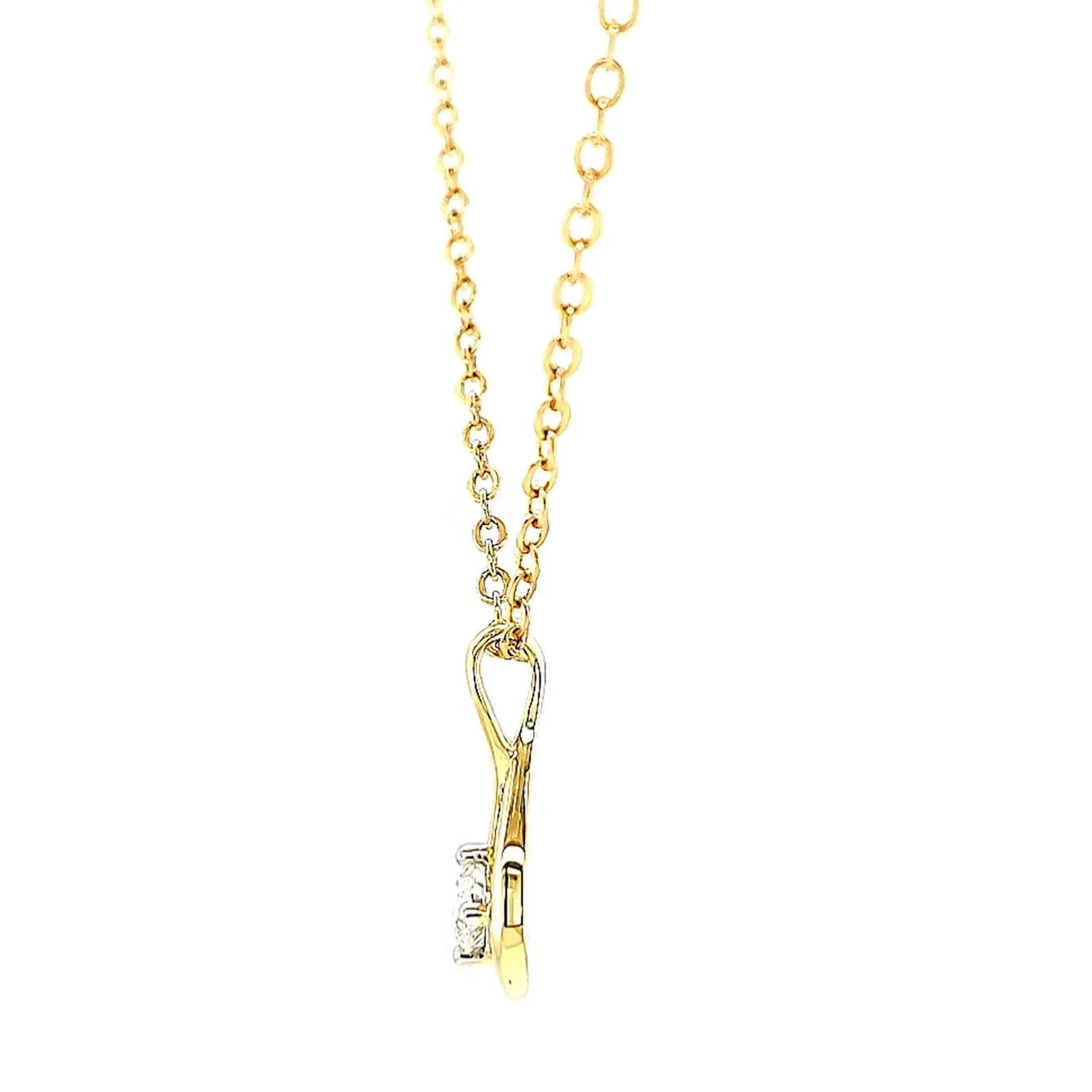 Celebration 9ct Yellow Gold Round Brilliant Cut 1/4 Carat tw of Lab Grown Diamonds Pendant - Image 18