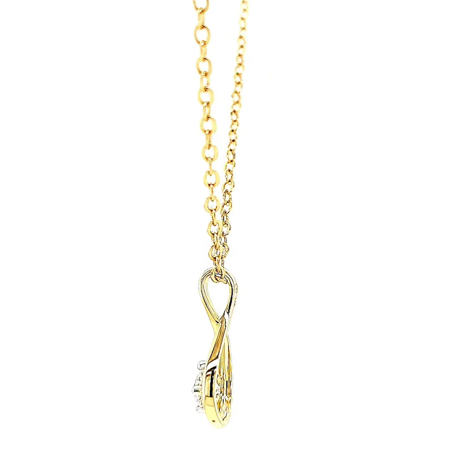 Celebration 9ct Yellow Gold Round Brilliant Cut 1/4 Carat tw of Lab Grown Diamonds Pendant - Image 22