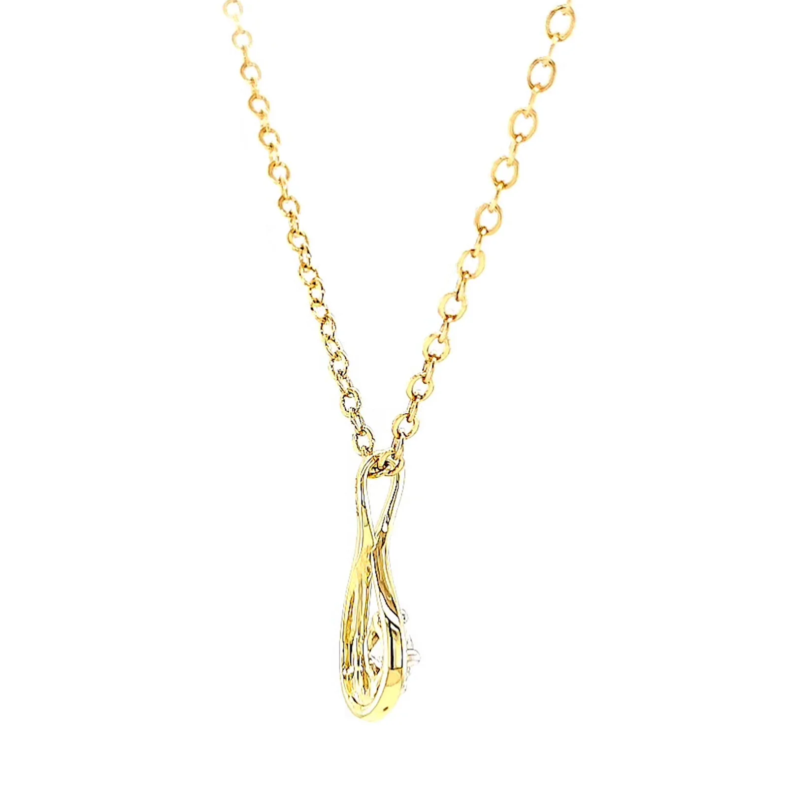 Celebration 9ct Yellow Gold Round Brilliant Cut 1/4 Carat tw of Lab Grown Diamonds Pendant - Image 51