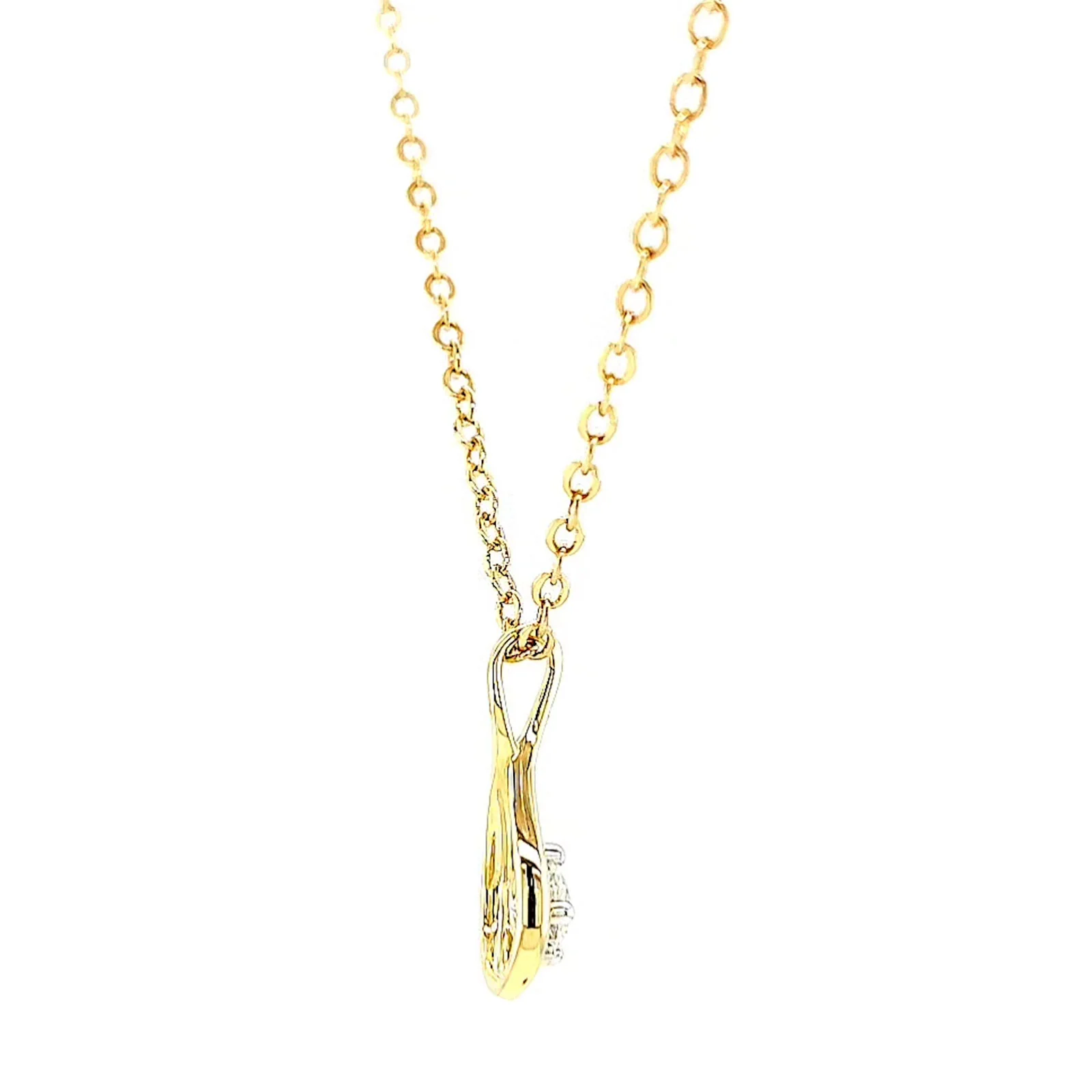 Celebration 9ct Yellow Gold Round Brilliant Cut 1/4 Carat tw of Lab Grown Diamonds Pendant - Image 53