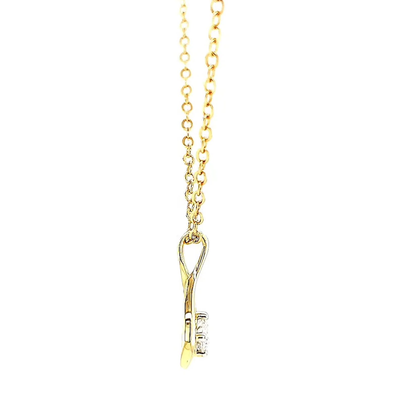Celebration 9ct Yellow Gold Round Brilliant Cut 1/4 Carat tw of Lab Grown Diamonds Pendant - Image 56