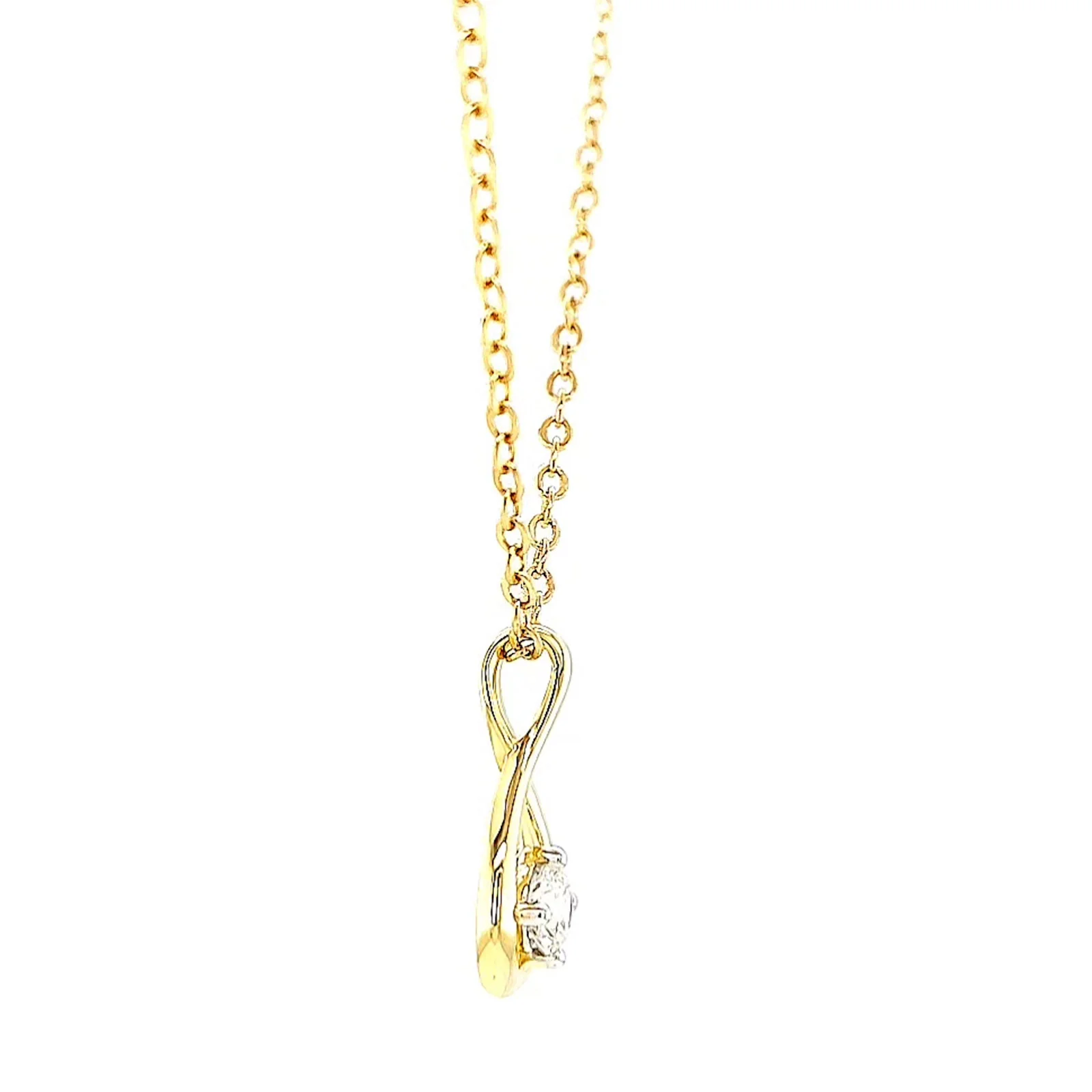 Celebration 9ct Yellow Gold Round Brilliant Cut 1/4 Carat tw of Lab Grown Diamonds Pendant - Image 59