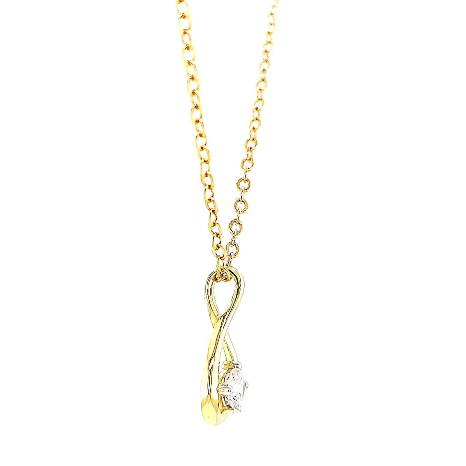 Celebration 9ct Yellow Gold Round Brilliant Cut 1/4 Carat tw of Lab Grown Diamonds Pendant - Image 60