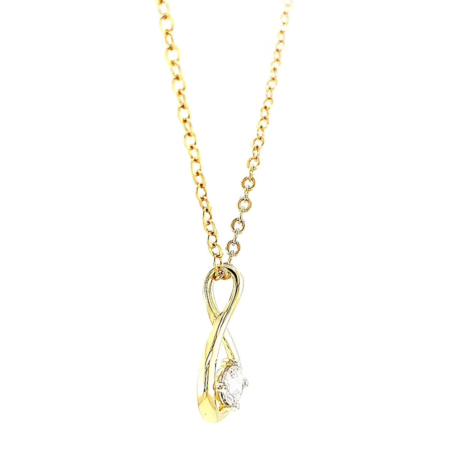 Celebration 9ct Yellow Gold Round Brilliant Cut 1/4 Carat tw of Lab Grown Diamonds Pendant - Image 61