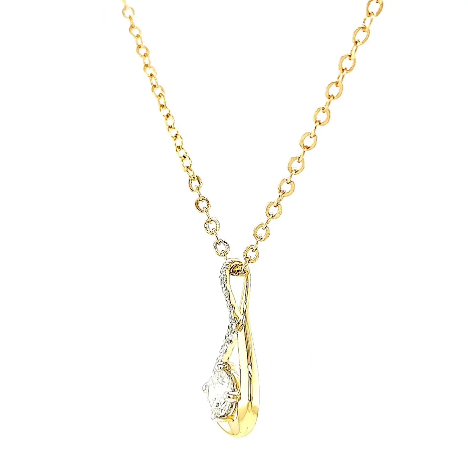 Celebration 9ct Yellow Gold Round Brilliant Cut 1/2 Carat tw of Certified Lab Grown Diamonds Pendant - Image 12