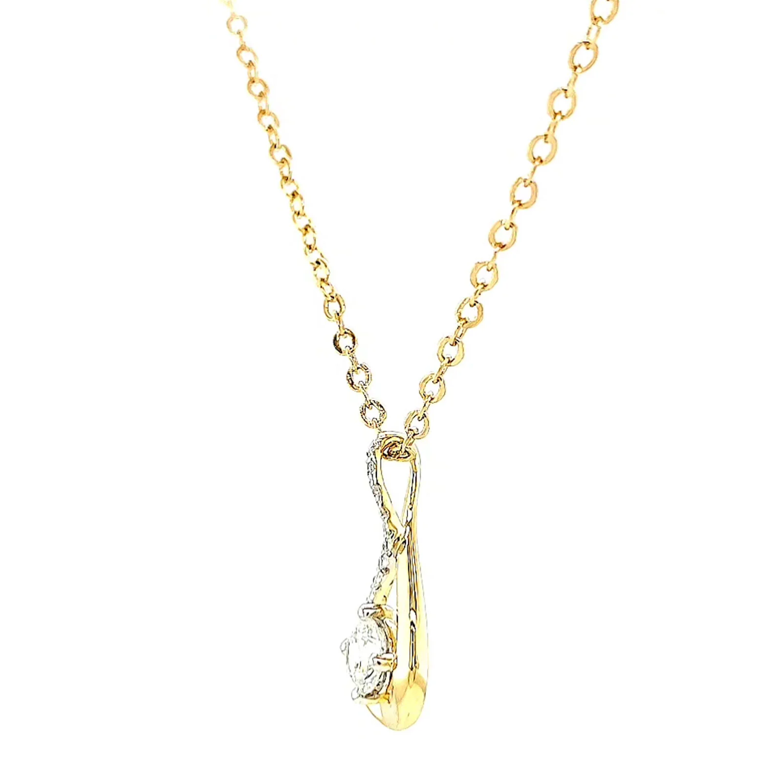 Celebration 9ct Yellow Gold Round Brilliant Cut 1/2 Carat tw of Certified Lab Grown Diamonds Pendant - Image 13