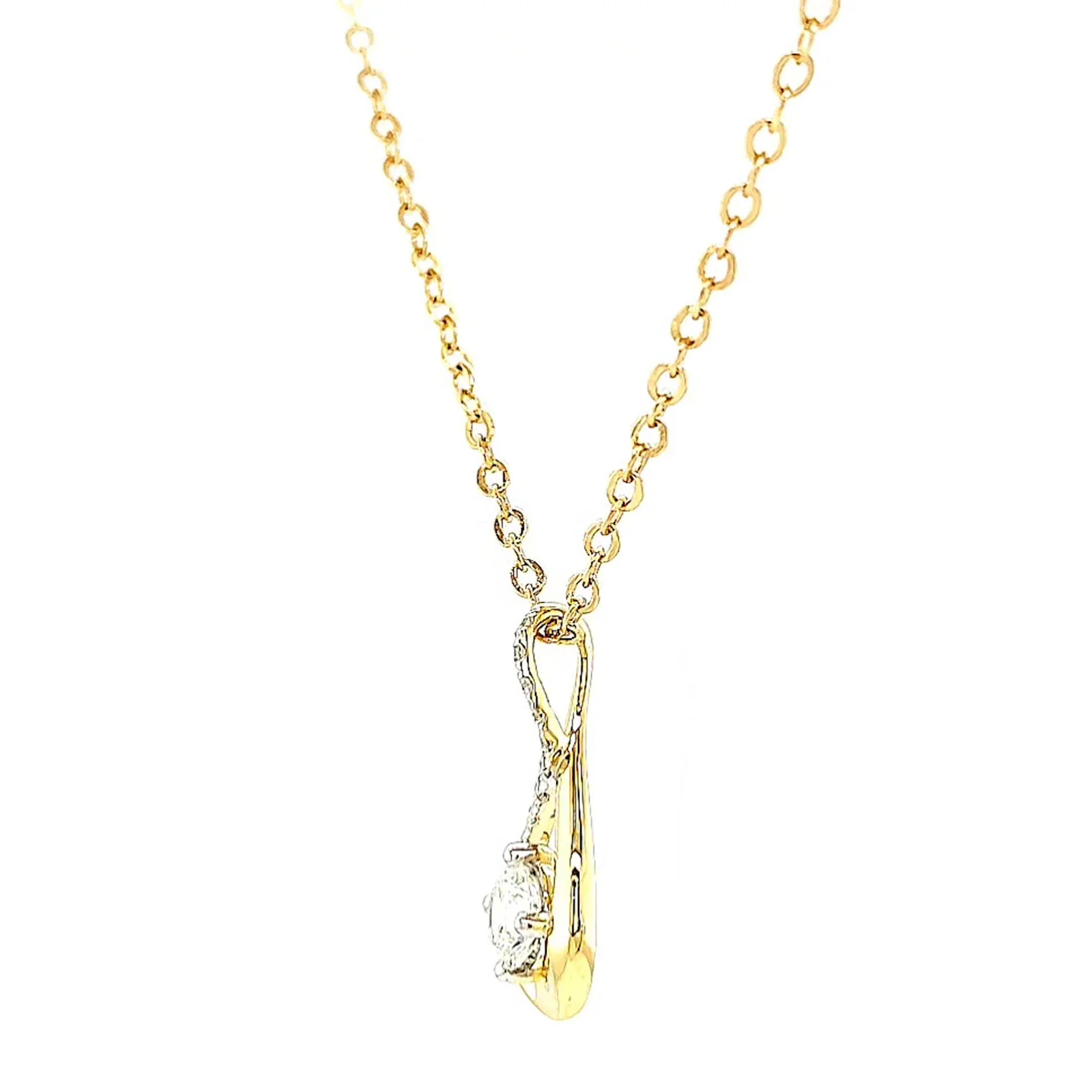 Celebration 9ct Yellow Gold Round Brilliant Cut 1/2 Carat tw of Certified Lab Grown Diamonds Pendant - Image 14