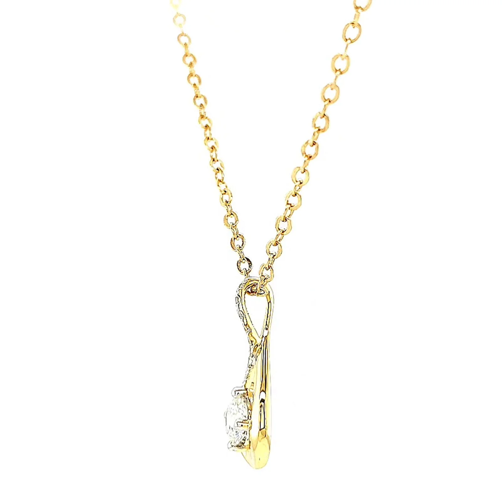 Celebration 9ct Yellow Gold Round Brilliant Cut 1/2 Carat tw of Certified Lab Grown Diamonds Pendant - Image 15