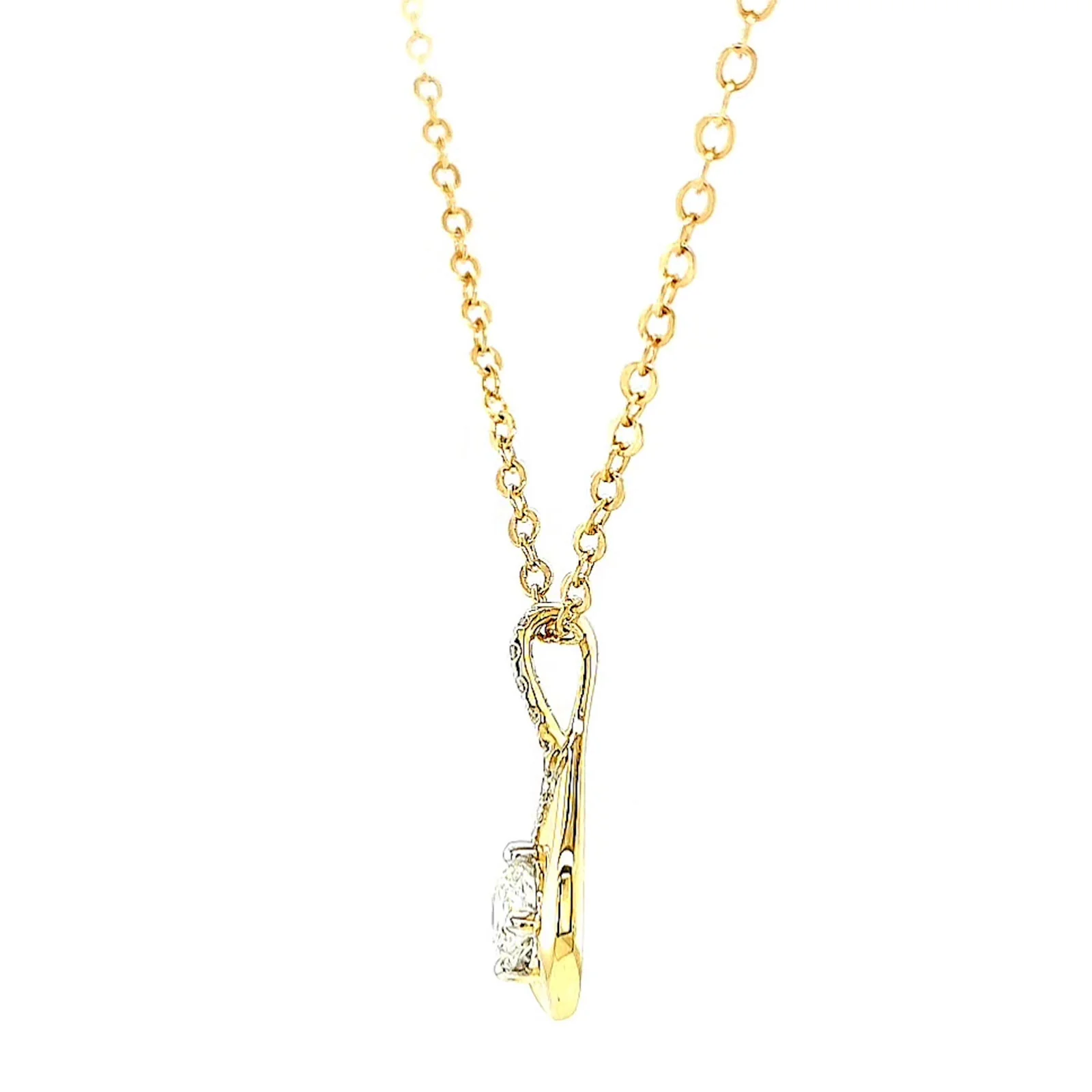 Celebration 9ct Yellow Gold Round Brilliant Cut 1/2 Carat tw of Certified Lab Grown Diamonds Pendant - Image 16