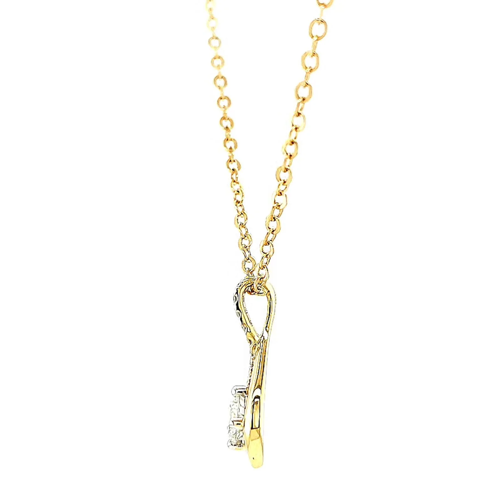 Celebration 9ct Yellow Gold Round Brilliant Cut 1/2 Carat tw of Certified Lab Grown Diamonds Pendant - Image 17