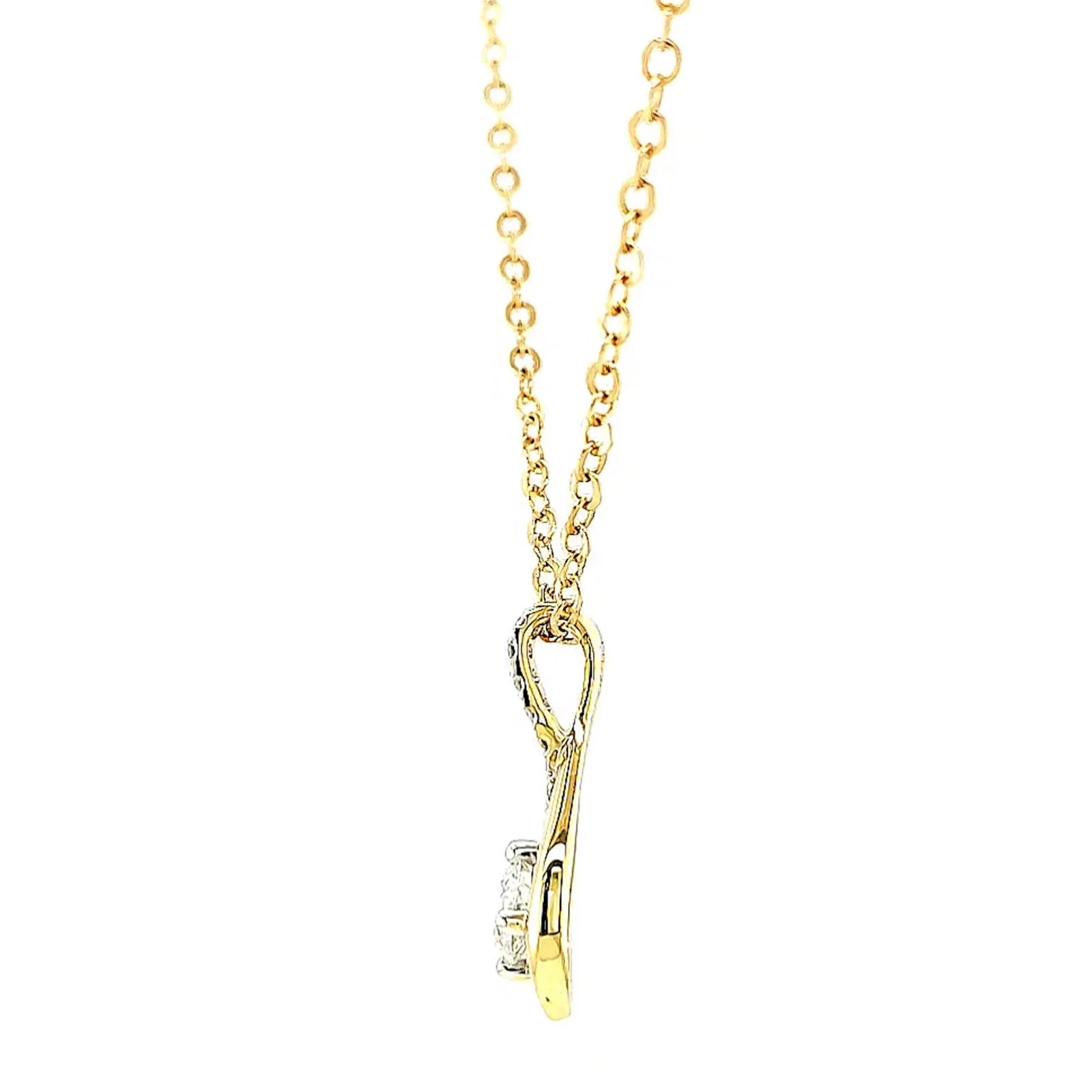 Celebration 9ct Yellow Gold Round Brilliant Cut 1/2 Carat tw of Certified Lab Grown Diamonds Pendant - Image 18