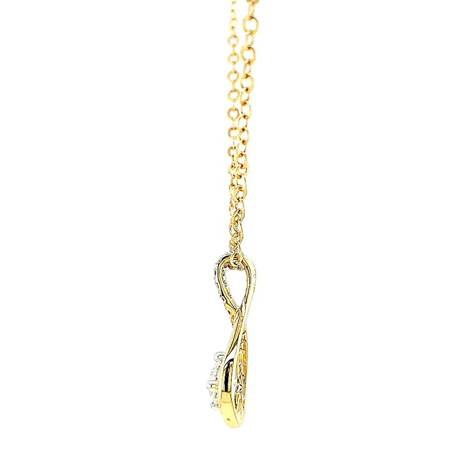 Celebration 9ct Yellow Gold Round Brilliant Cut 1/2 Carat tw of Certified Lab Grown Diamonds Pendant - Image 20