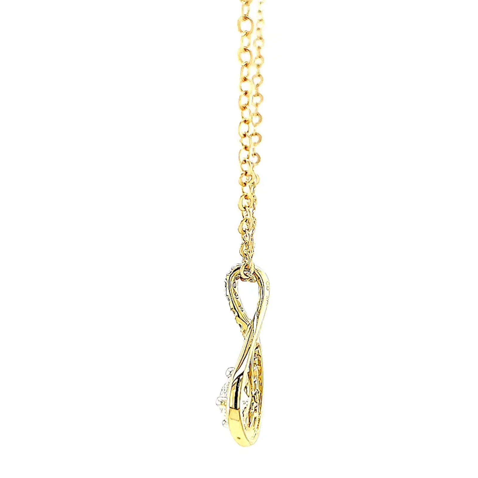 Celebration 9ct Yellow Gold Round Brilliant Cut 1/2 Carat tw of Certified Lab Grown Diamonds Pendant - Image 21