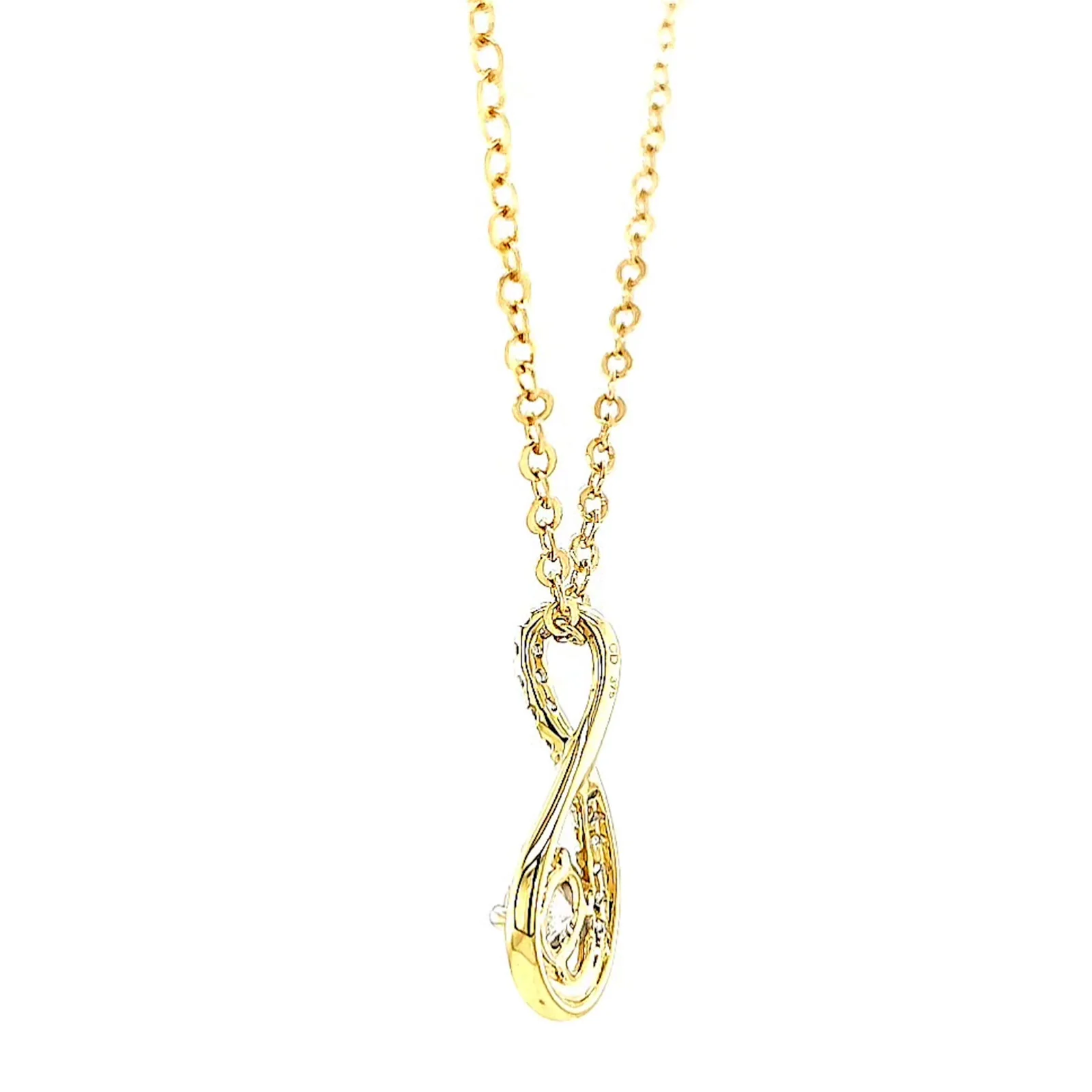 Celebration 9ct Yellow Gold Round Brilliant Cut 1/2 Carat tw of Certified Lab Grown Diamonds Pendant - Image 23