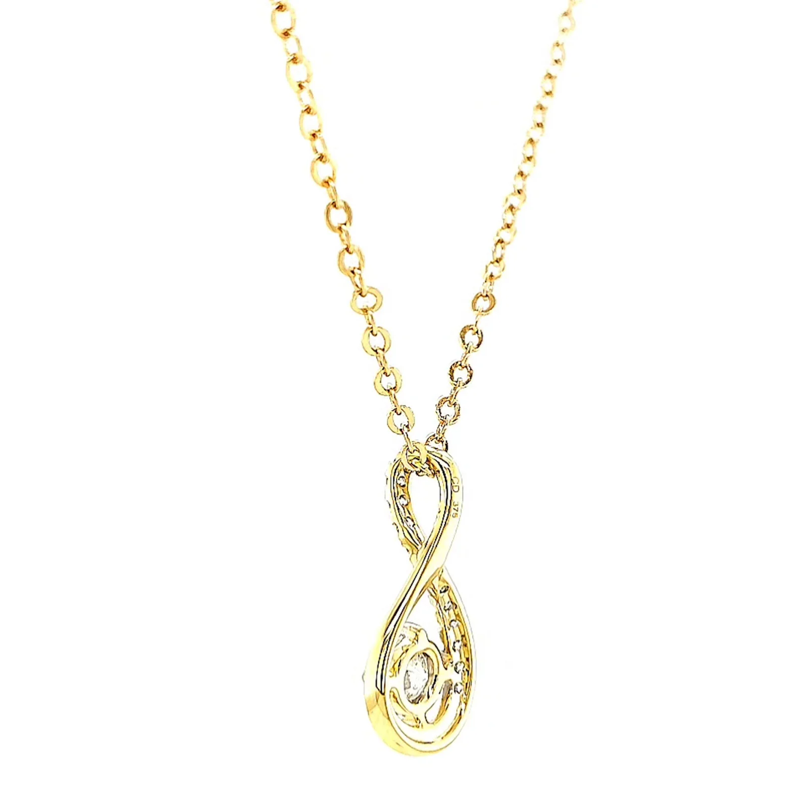 Celebration 9ct Yellow Gold Round Brilliant Cut 1/2 Carat tw of Certified Lab Grown Diamonds Pendant - Image 26