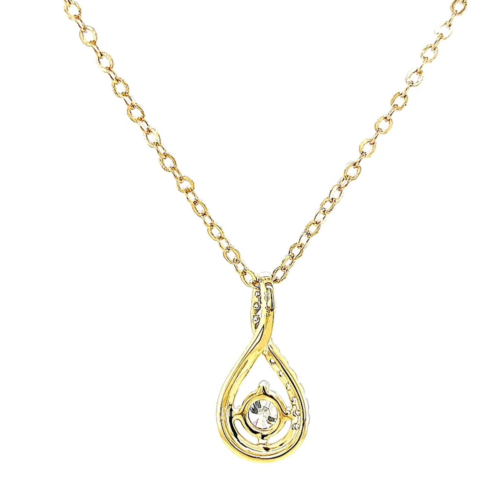 Celebration 9ct Yellow Gold Round Brilliant Cut 1/2 Carat tw of Certified Lab Grown Diamonds Pendant - Image 37