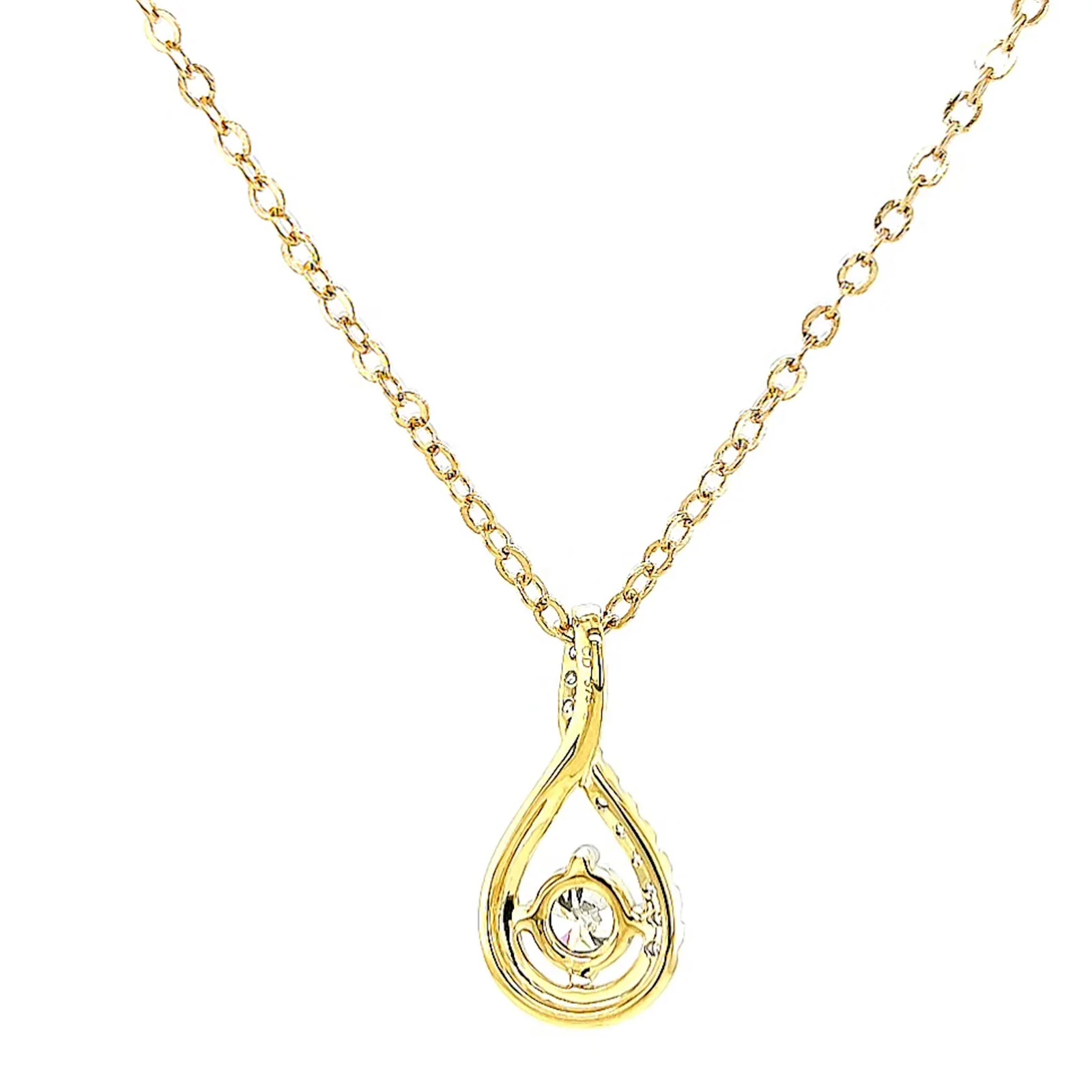 Celebration 9ct Yellow Gold Round Brilliant Cut 1/2 Carat tw of Certified Lab Grown Diamonds Pendant - Image 38