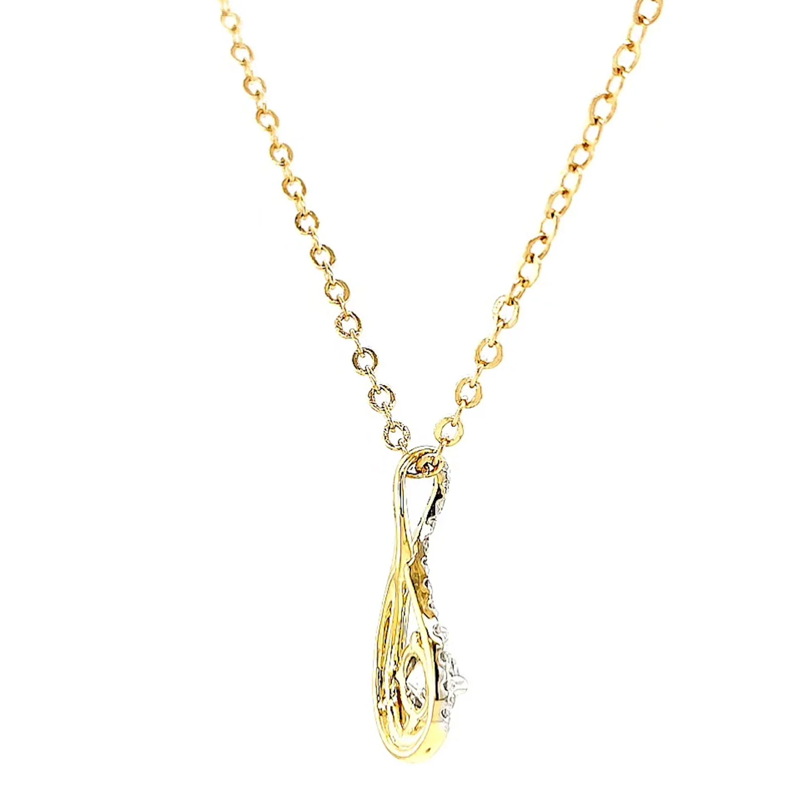 Celebration 9ct Yellow Gold Round Brilliant Cut 1/2 Carat tw of Certified Lab Grown Diamonds Pendant - Image 49