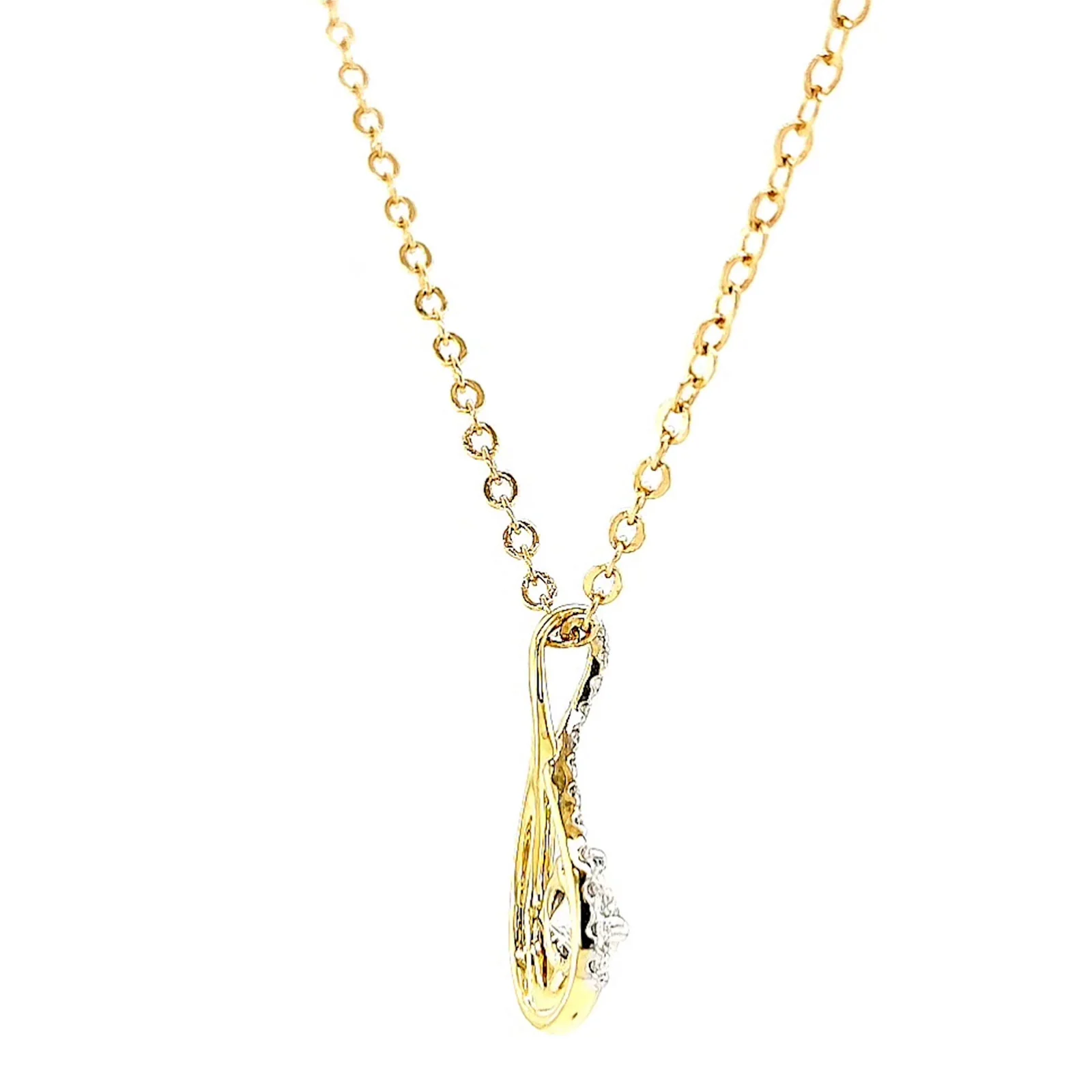 Celebration 9ct Yellow Gold Round Brilliant Cut 1/2 Carat tw of Certified Lab Grown Diamonds Pendant - Image 50
