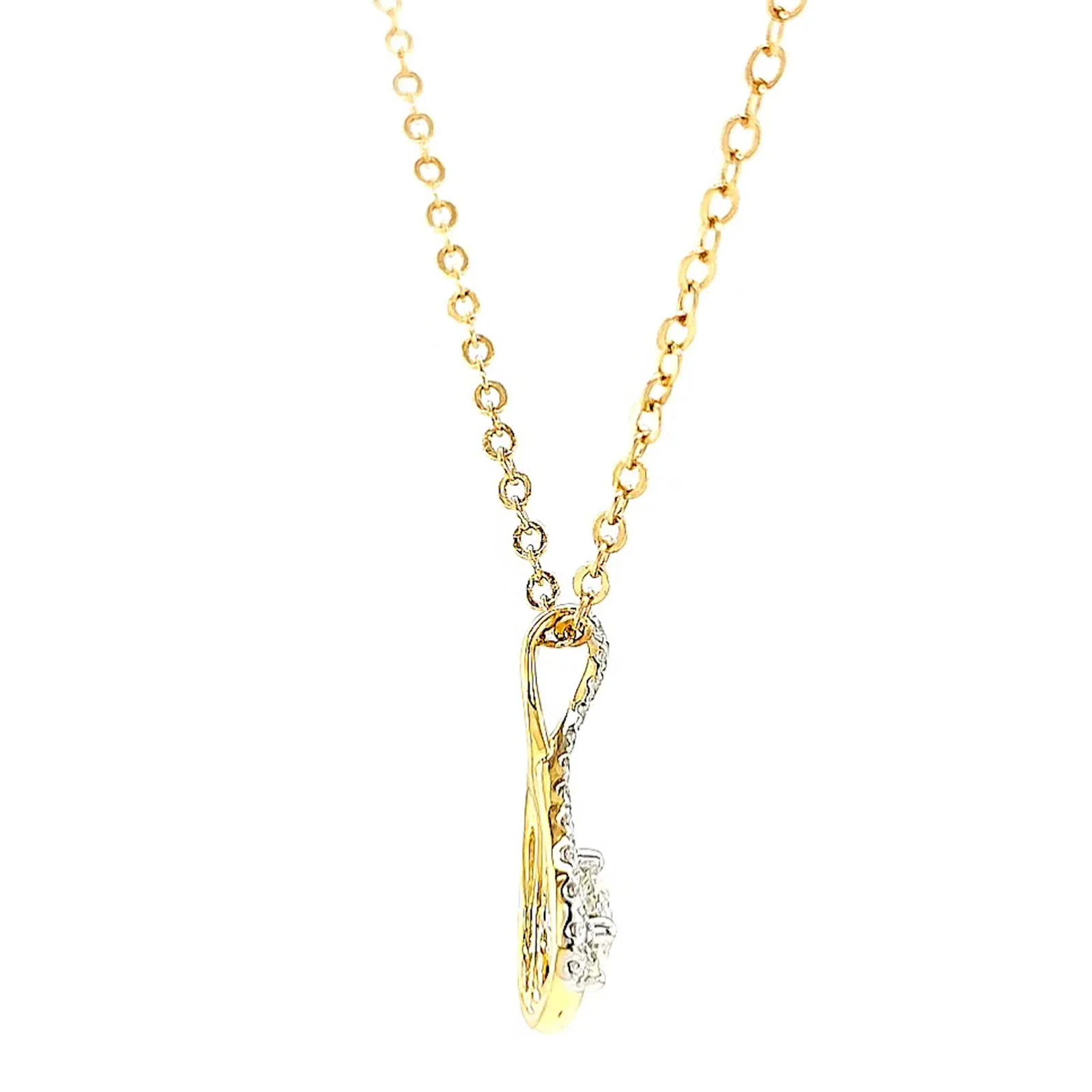 Celebration 9ct Yellow Gold Round Brilliant Cut 1/2 Carat tw of Certified Lab Grown Diamonds Pendant - Image 52