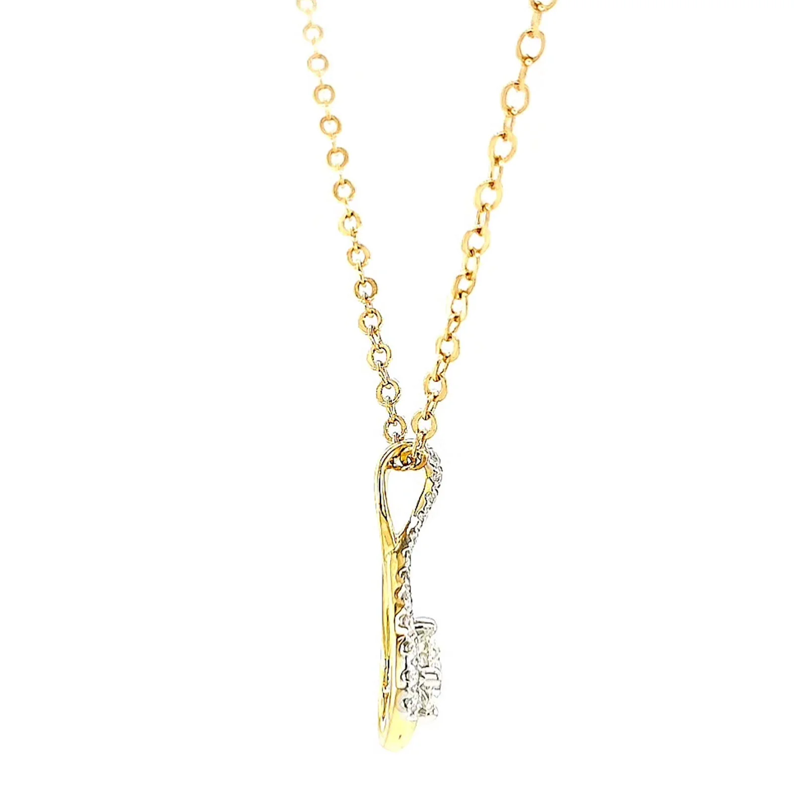 Celebration 9ct Yellow Gold Round Brilliant Cut 1/2 Carat tw of Certified Lab Grown Diamonds Pendant - Image 53