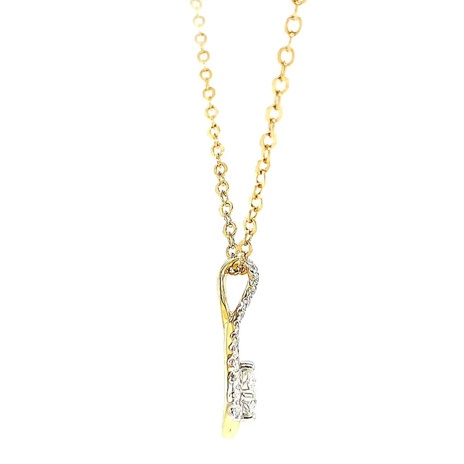 Celebration 9ct Yellow Gold Round Brilliant Cut 1/2 Carat tw of Certified Lab Grown Diamonds Pendant - Image 54