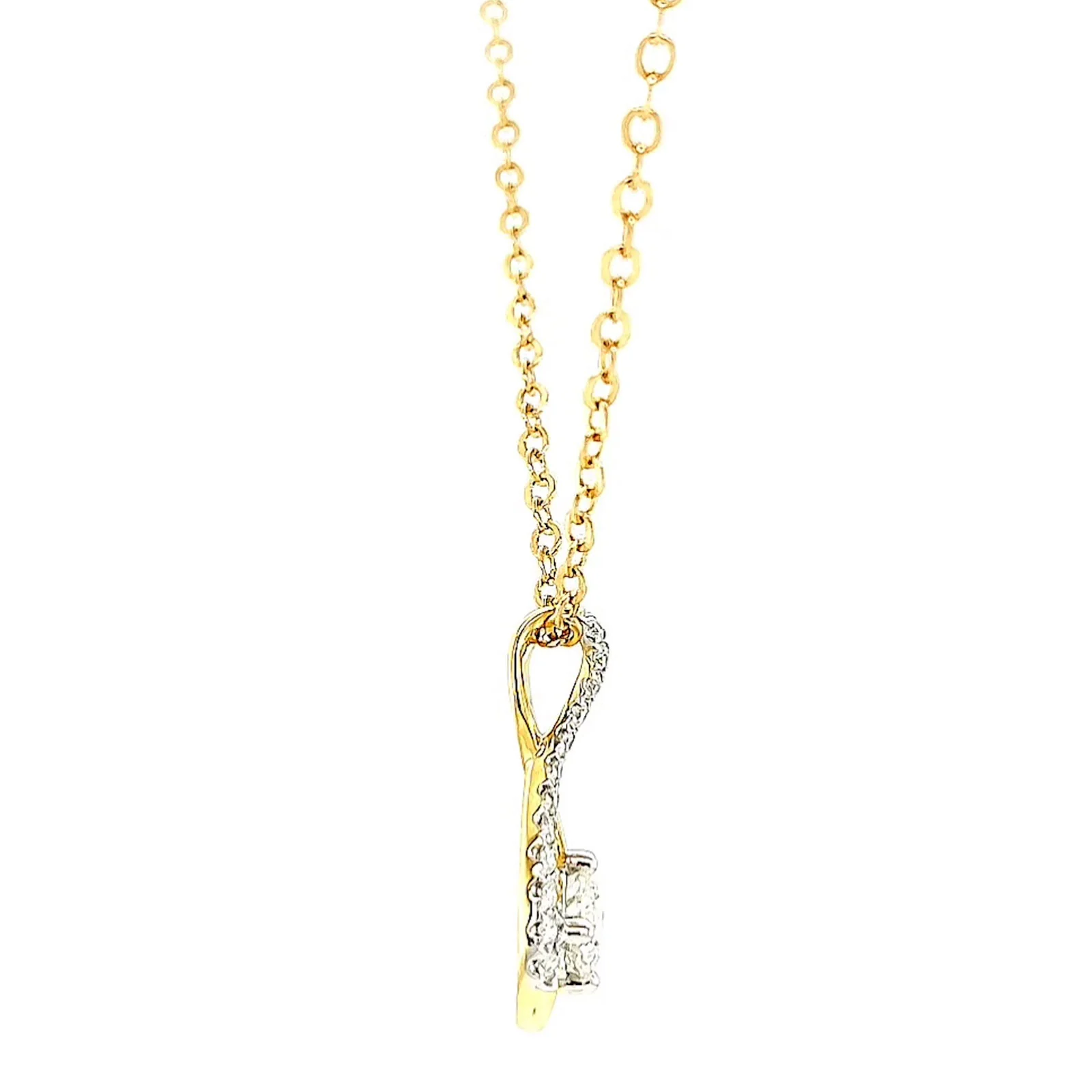 Celebration 9ct Yellow Gold Round Brilliant Cut 1/2 Carat tw of Certified Lab Grown Diamonds Pendant - Image 55