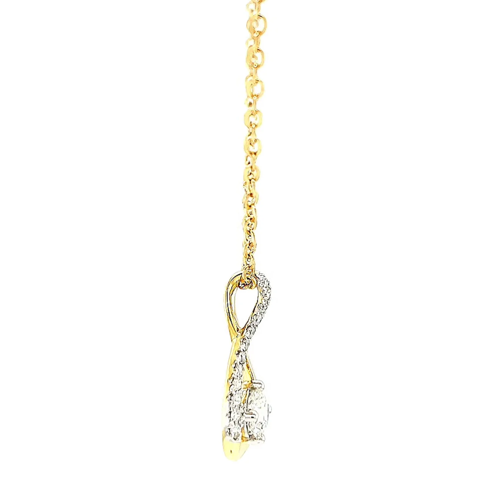 Celebration 9ct Yellow Gold Round Brilliant Cut 1/2 Carat tw of Certified Lab Grown Diamonds Pendant - Image 57