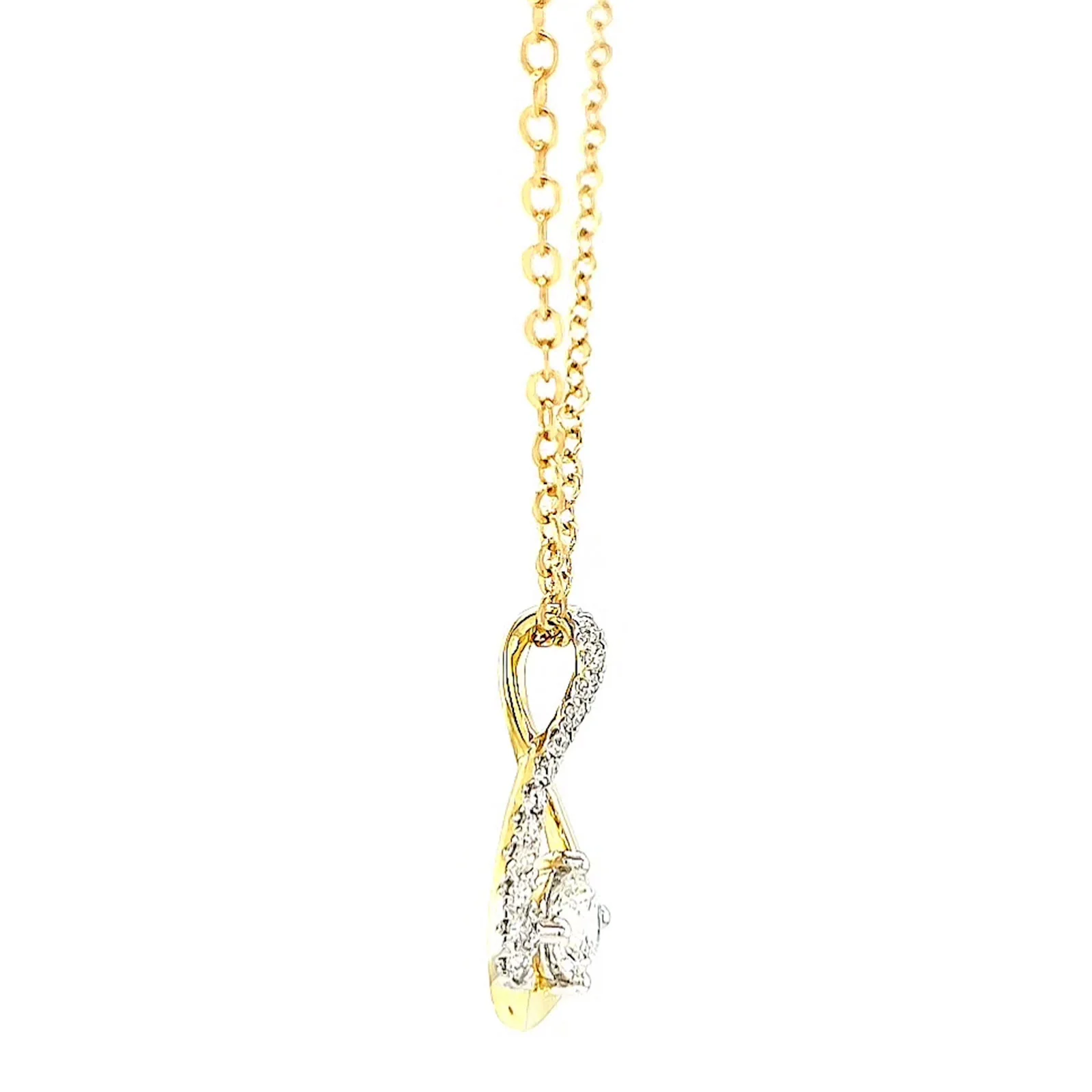 Celebration 9ct Yellow Gold Round Brilliant Cut 1/2 Carat tw of Certified Lab Grown Diamonds Pendant - Image 58