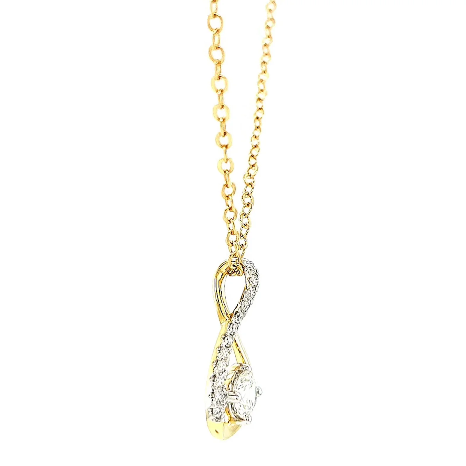 Celebration 9ct Yellow Gold Round Brilliant Cut 1/2 Carat tw of Certified Lab Grown Diamonds Pendant - Image 59