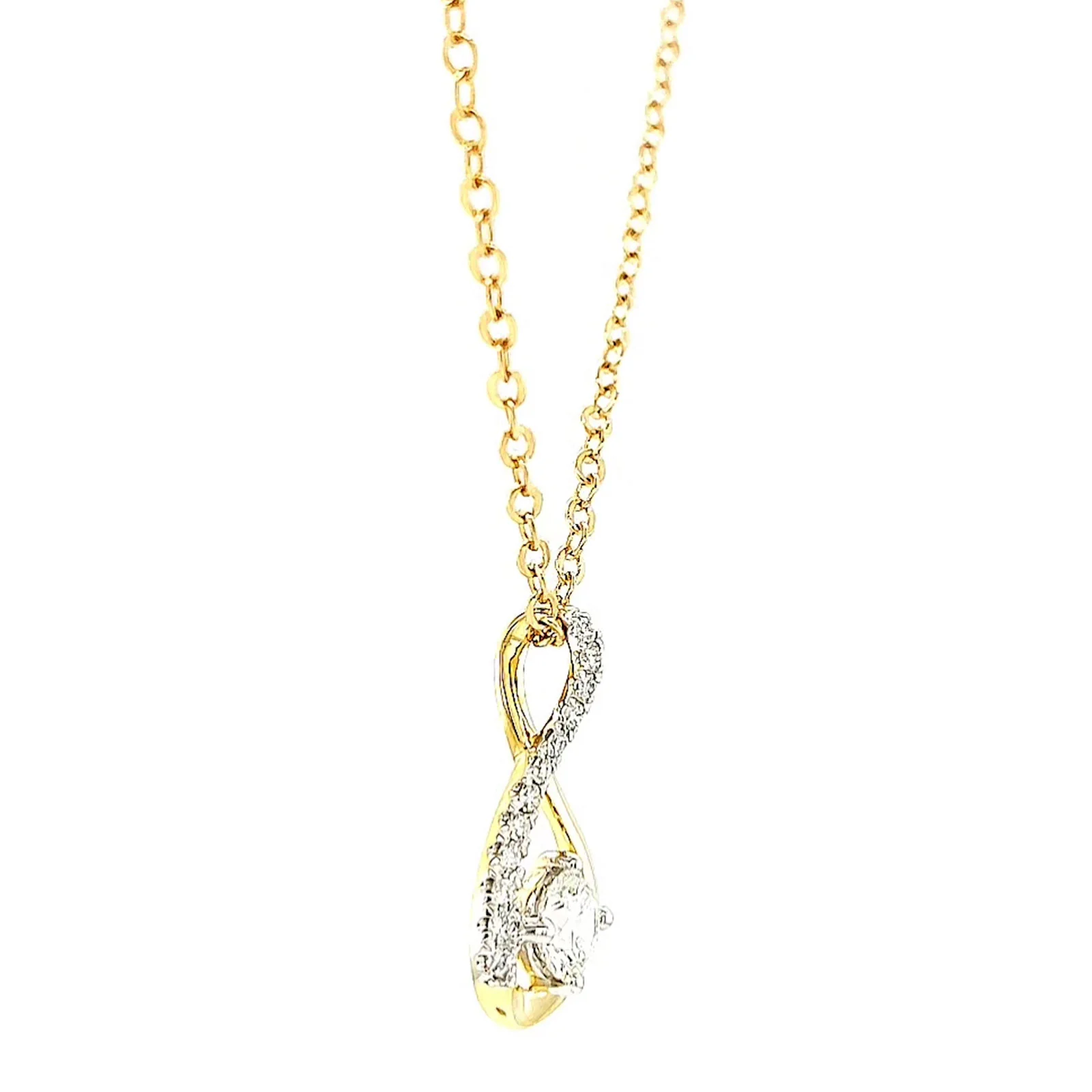 Celebration 9ct Yellow Gold Round Brilliant Cut 1/2 Carat tw of Certified Lab Grown Diamonds Pendant - Image 60