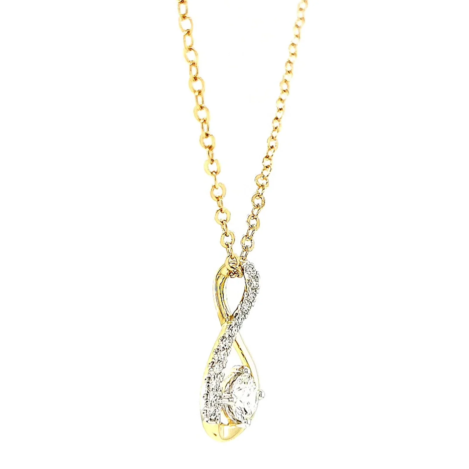 Celebration 9ct Yellow Gold Round Brilliant Cut 1/2 Carat tw of Certified Lab Grown Diamonds Pendant - Image 61