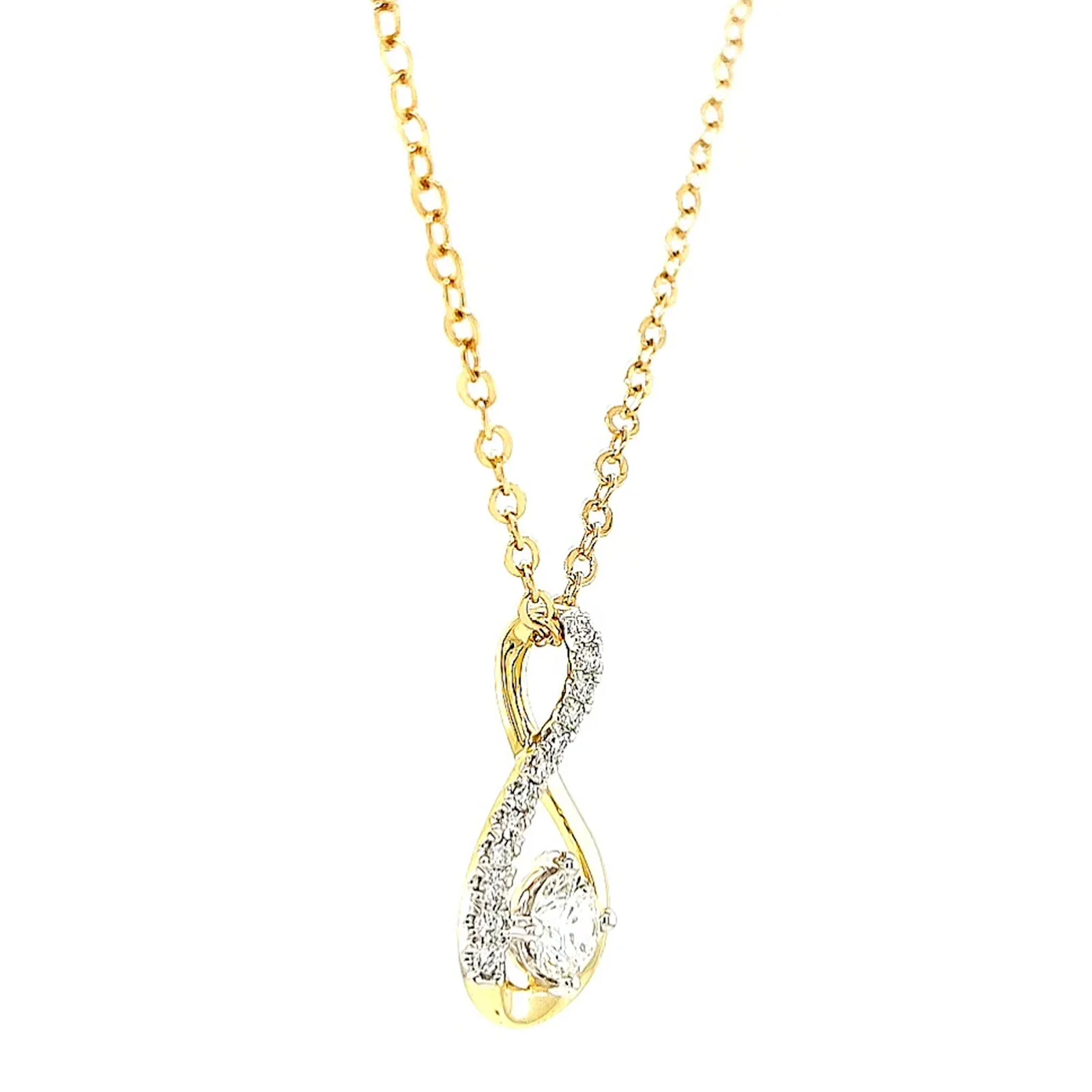 Celebration 9ct Yellow Gold Round Brilliant Cut 1/2 Carat tw of Certified Lab Grown Diamonds Pendant - Image 62