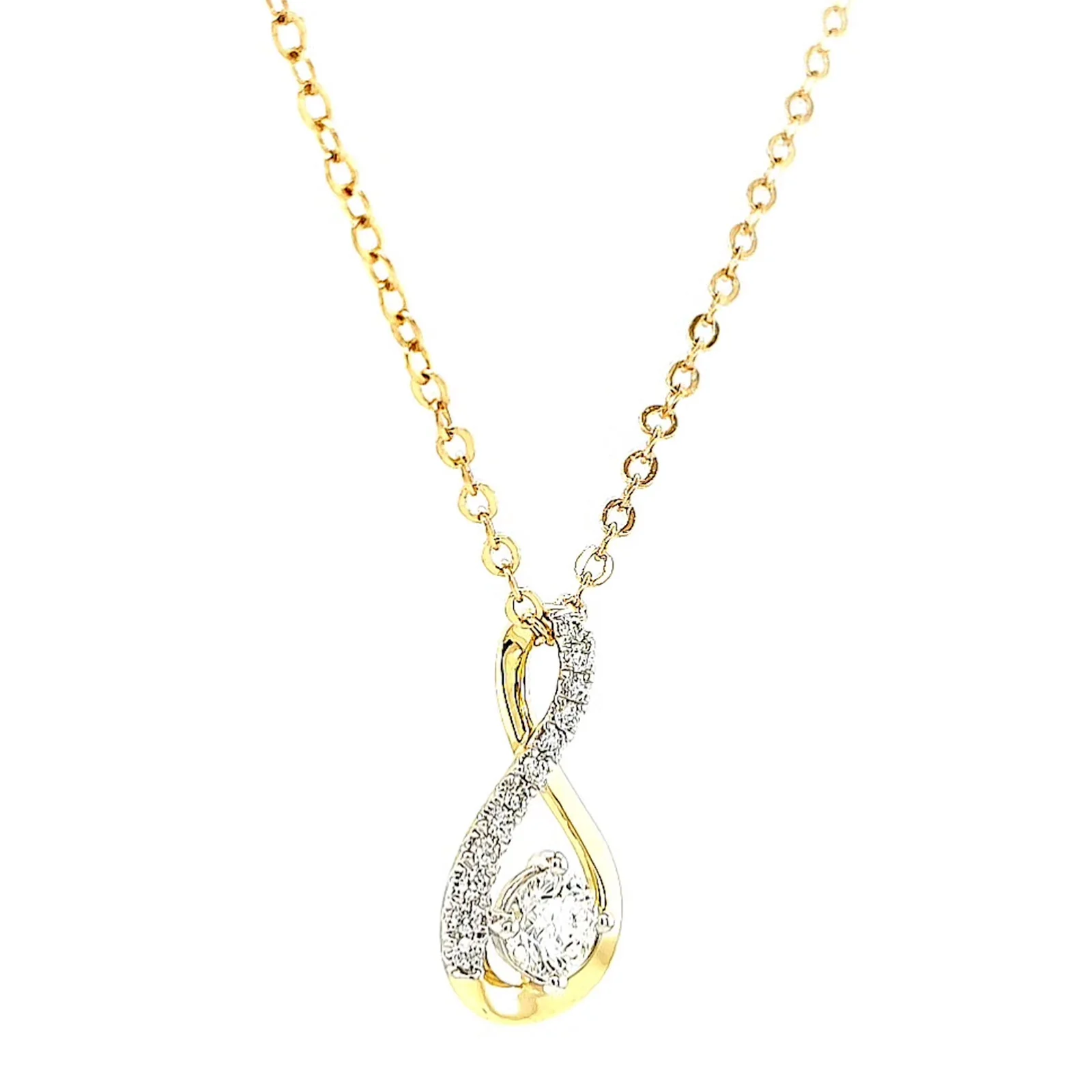 Celebration 9ct Yellow Gold Round Brilliant Cut 1/2 Carat tw of Certified Lab Grown Diamonds Pendant - Image 65