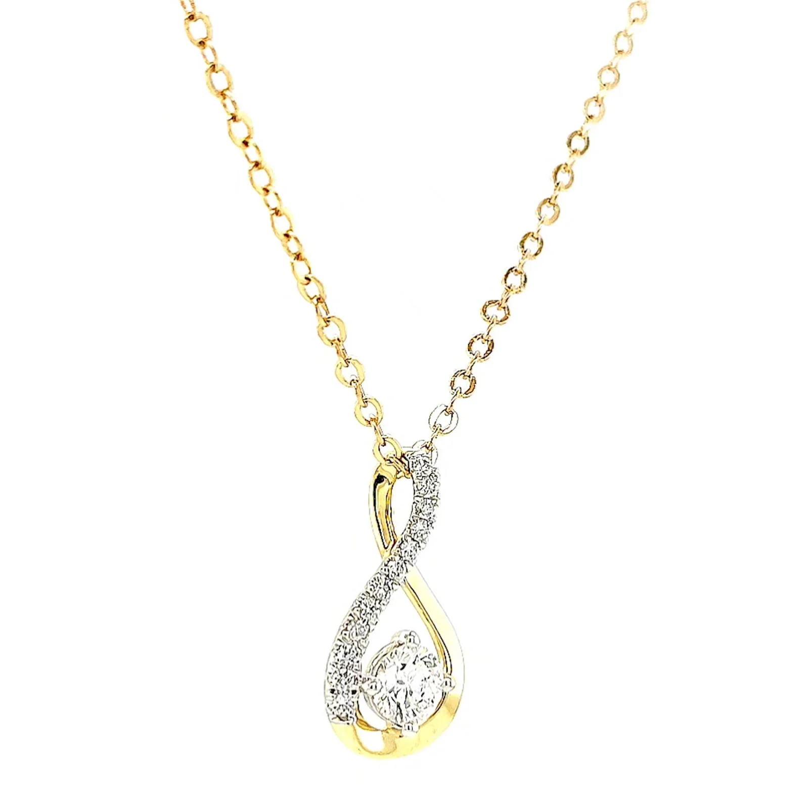 Celebration 9ct Yellow Gold Round Brilliant Cut 1/2 Carat tw of Certified Lab Grown Diamonds Pendant - Image 66