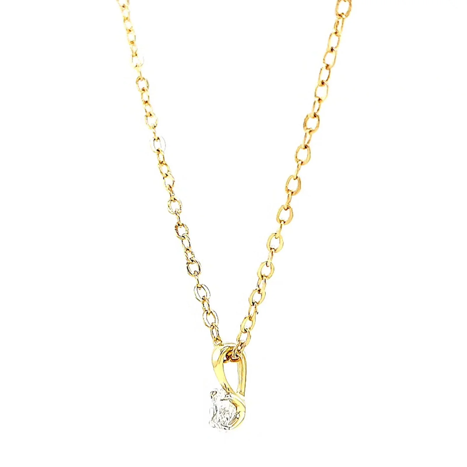 Celebration 9ct Yellow Gold Round Brilliant Cut 1/4 CARAT Lab Grown Diamond Pendant - Image 15
