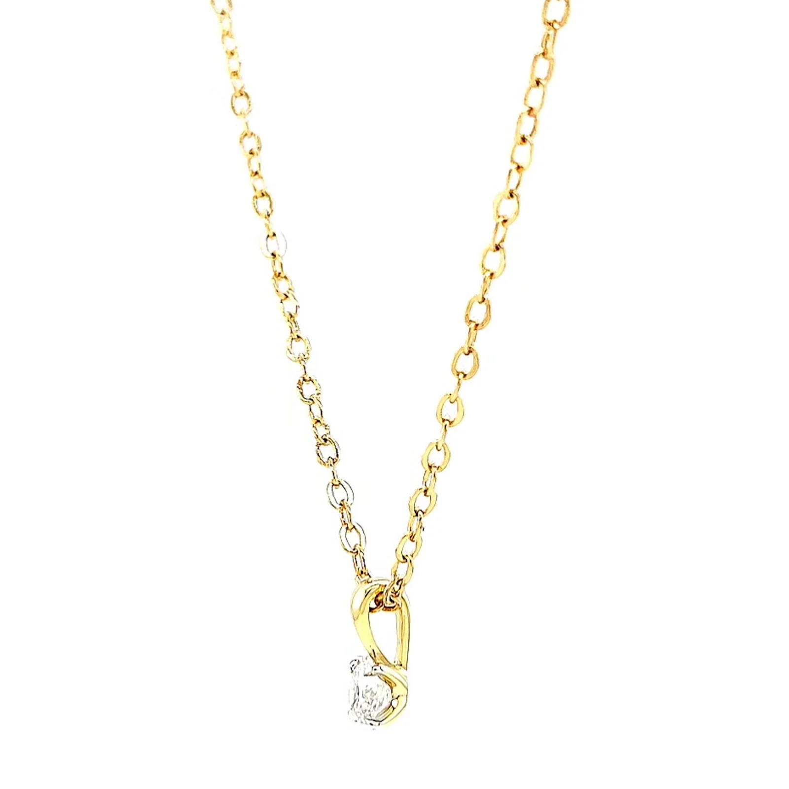 Celebration 9ct Yellow Gold Round Brilliant Cut 1/4 CARAT Lab Grown Diamond Pendant - Image 16