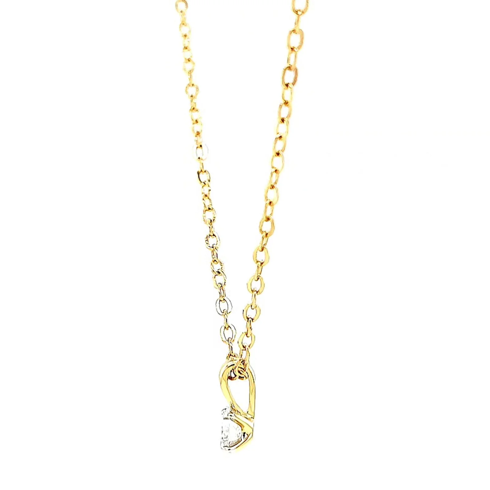 Celebration 9ct Yellow Gold Round Brilliant Cut 1/4 CARAT Lab Grown Diamond Pendant - Image 19
