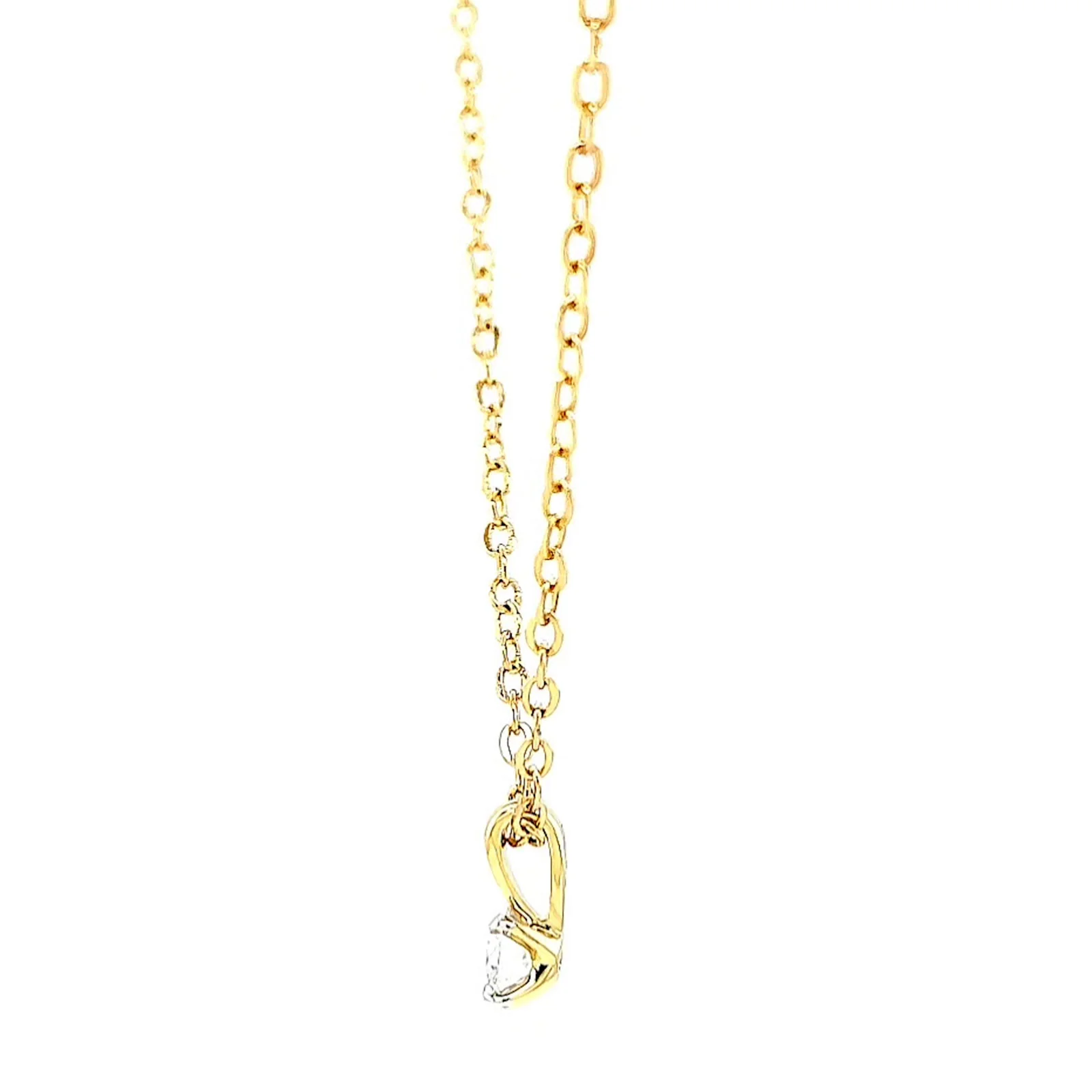 Celebration 9ct Yellow Gold Round Brilliant Cut 1/4 CARAT Lab Grown Diamond Pendant - Image 21