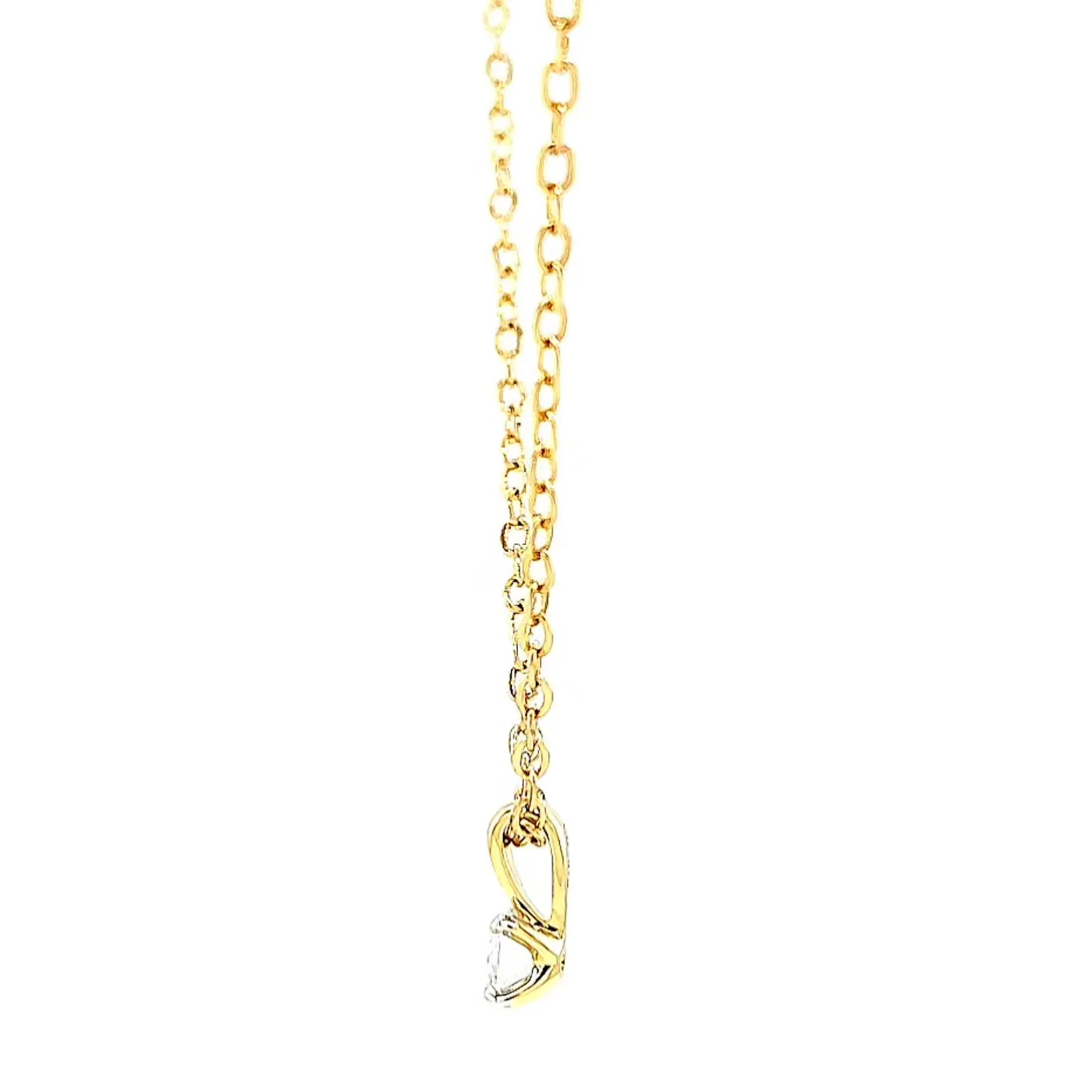 Celebration 9ct Yellow Gold Round Brilliant Cut 1/4 CARAT Lab Grown Diamond Pendant - Image 22