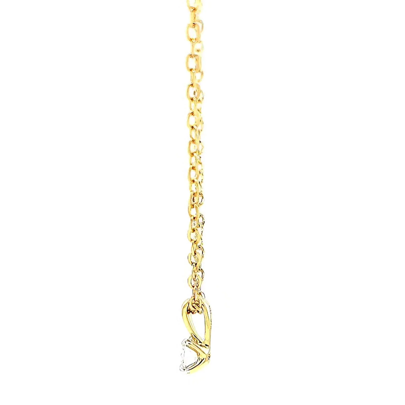 Celebration 9ct Yellow Gold Round Brilliant Cut 1/4 CARAT Lab Grown Diamond Pendant - Image 23