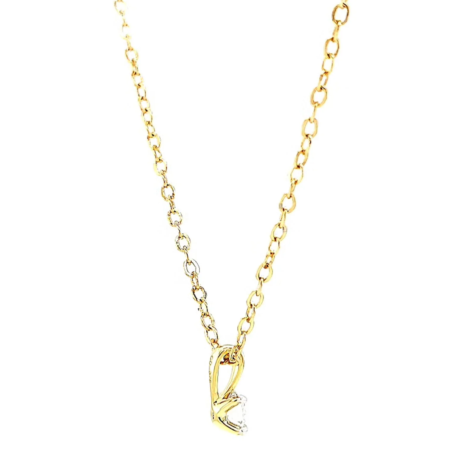 Celebration 9ct Yellow Gold Round Brilliant Cut 1/4 CARAT Lab Grown Diamond Pendant - Image 52