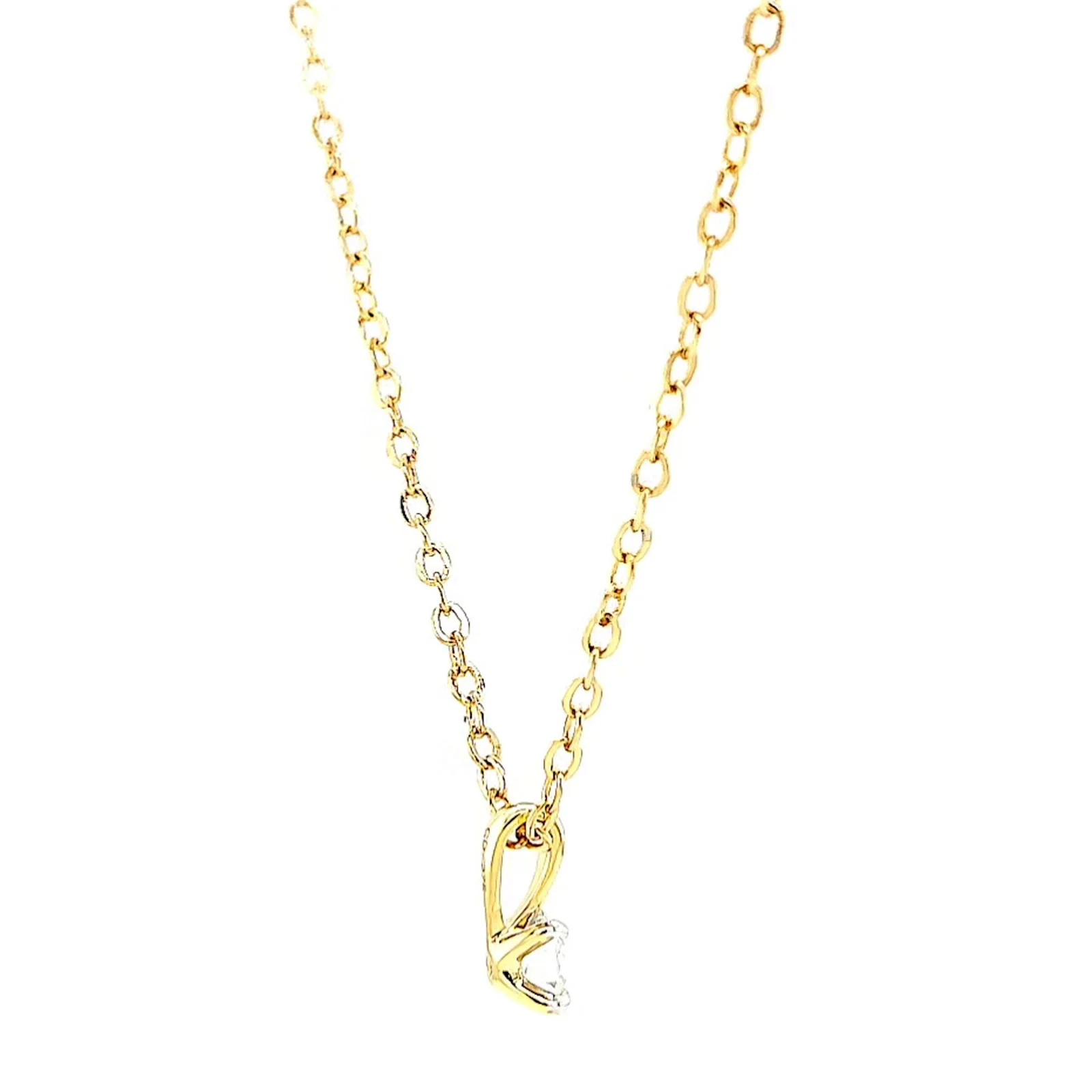 Celebration 9ct Yellow Gold Round Brilliant Cut 1/4 CARAT Lab Grown Diamond Pendant - Image 53